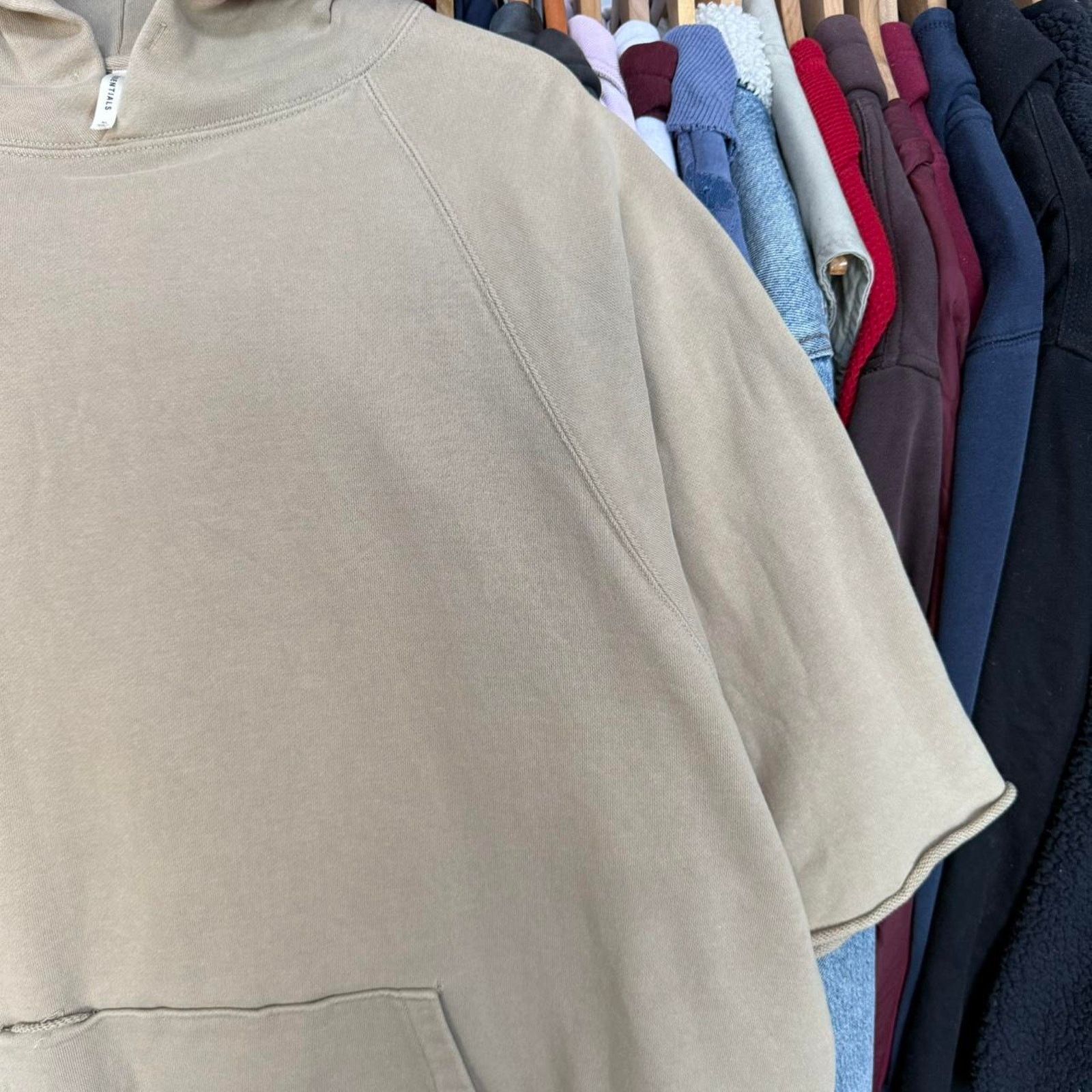 Fear of God Fear of God Tan Short Sleeve Hoodie Size US XL / EU 56 / 4 - 3 Thumbnail