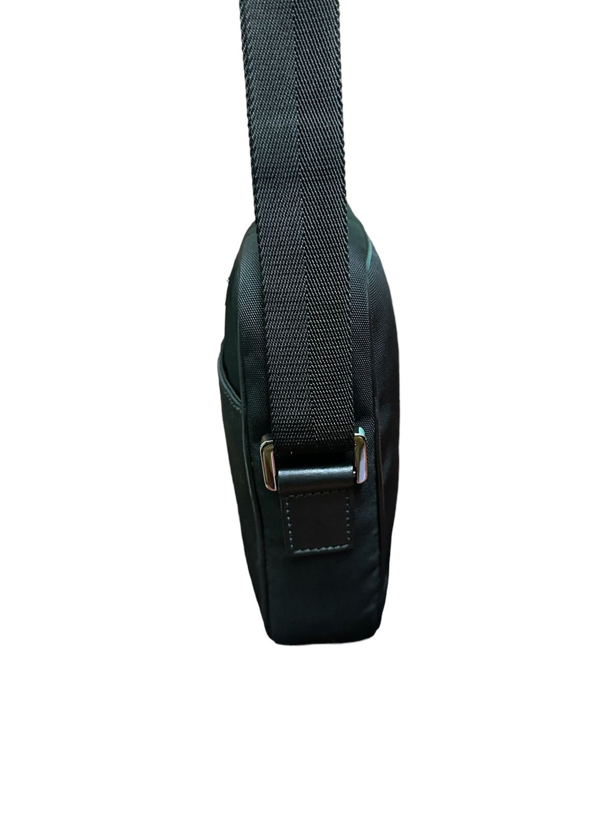 Gucci AUTHENTIC GUCCI SMALL BLACK CANVAS CROSSBODY BAG Size ONE SIZE - 7 Thumbnail
