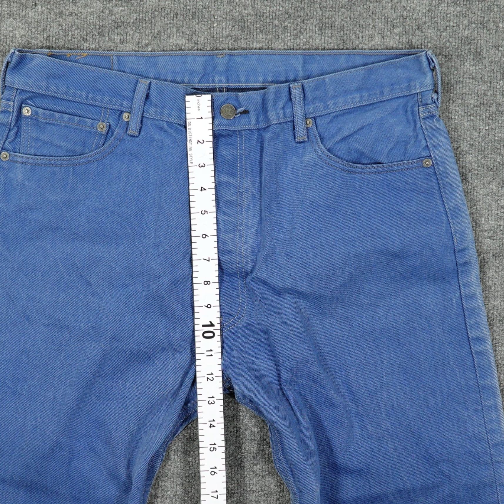 Levi's Levi's 501 Jeans Mens 38x34 Blue Denim Button Fly Straight Leg Regular Rise 5-Pocket Size US 38 / EU 54 - 4 Thumbnail