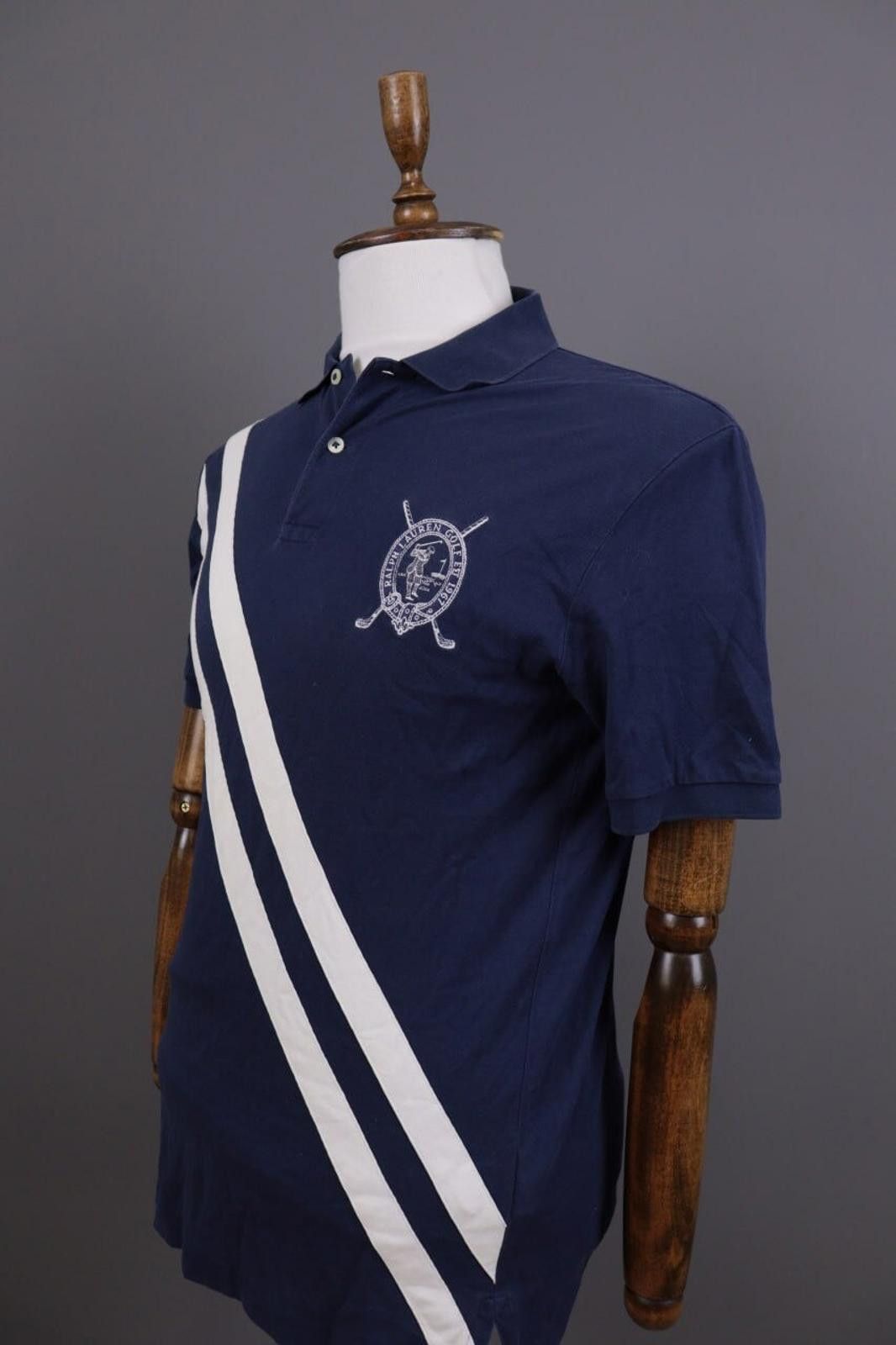 Polo Ralph Lauren Polo Ralph Lauren Golf Blue Striped Polo Shirt Size S Size US S / EU 44-46 / 1 - 7 Thumbnail