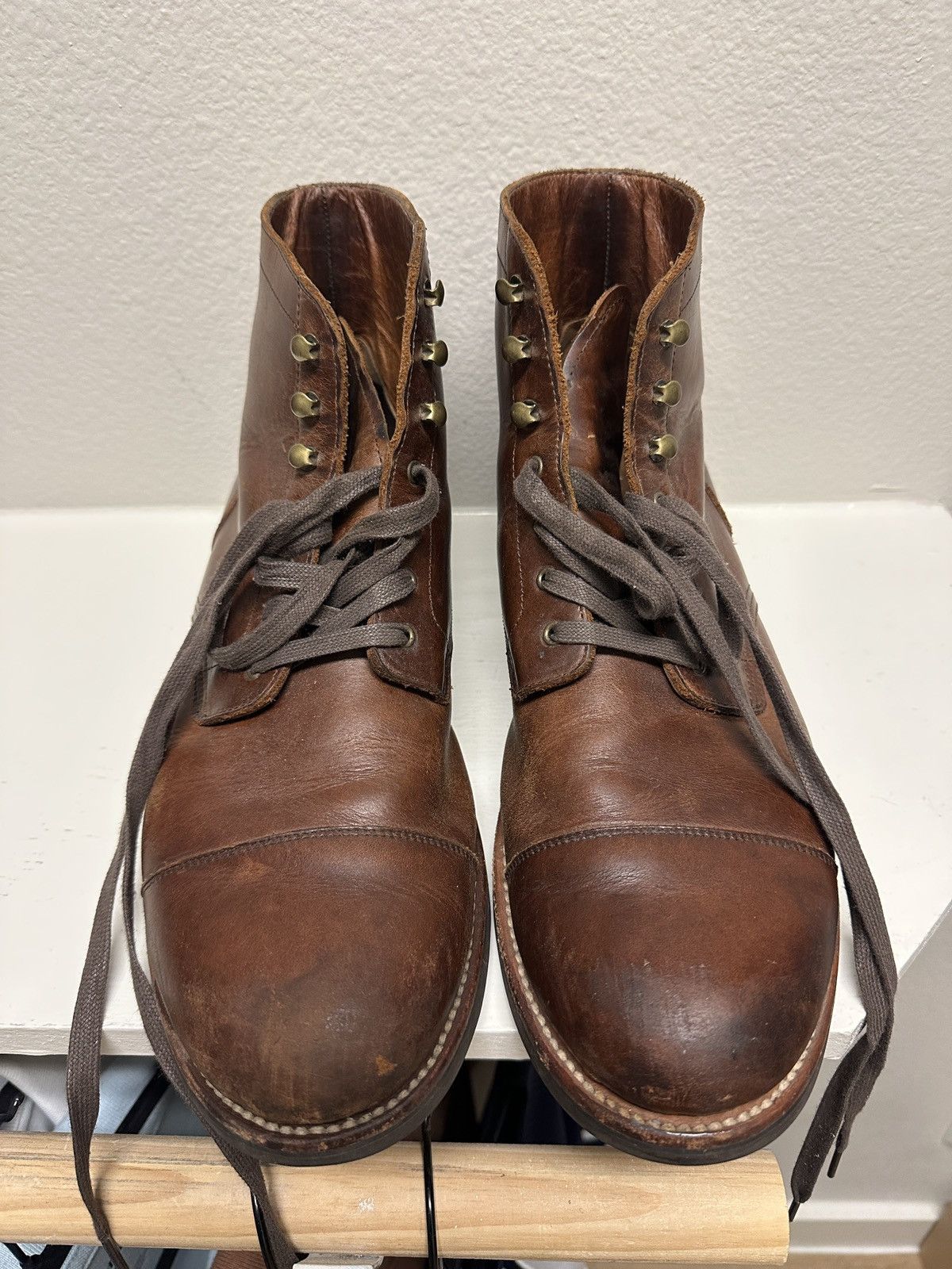 J Crew Cap Toe boot size 13