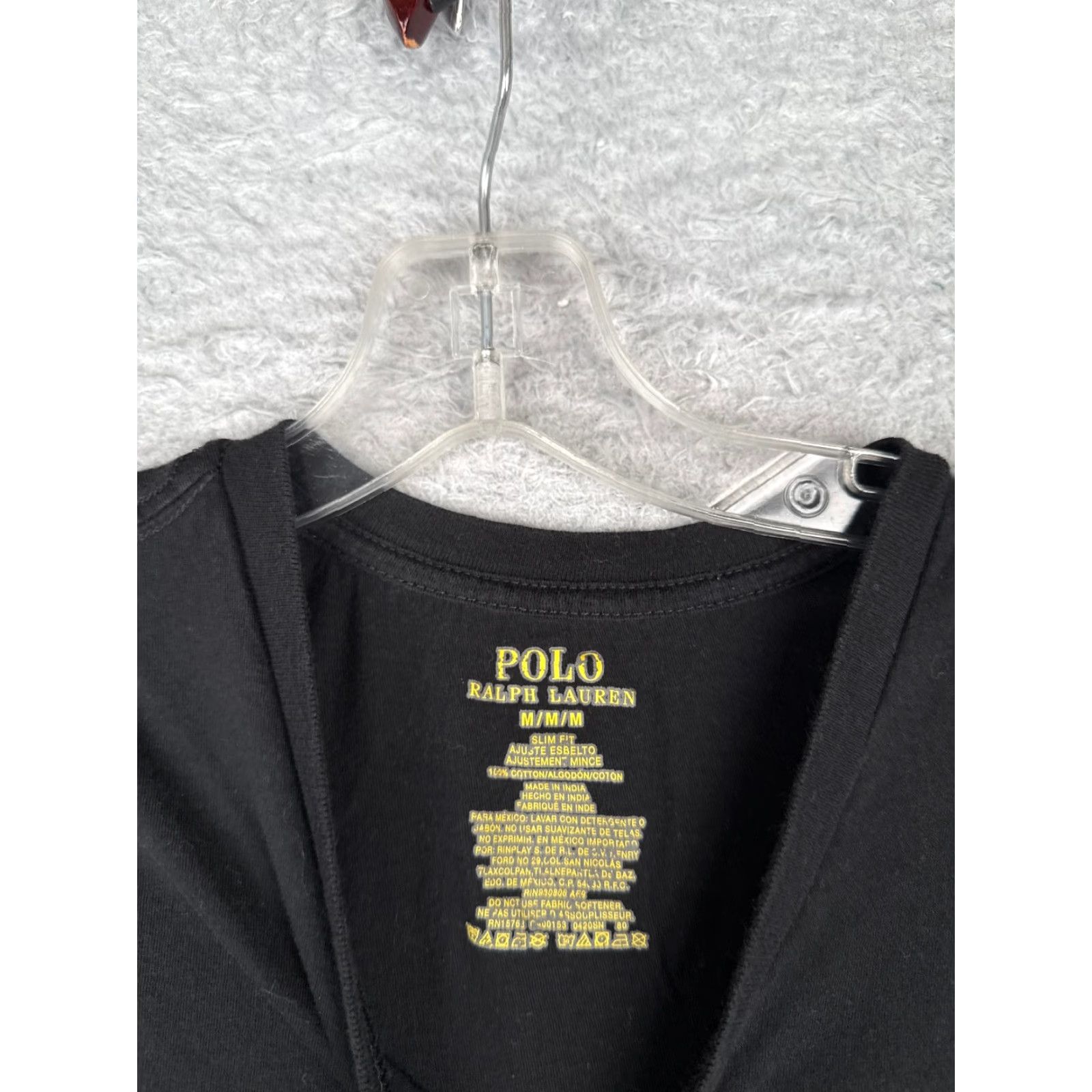 Ralph Lauren Polo Ralph Lauren Shirt Men Medium Black Classic Fit 100% Cotton V-Neck Polo Ralph Lauren Shirt Men M Black Classic Fit 100% Cotton V-Neck Size US M / EU 48-50 / 2 - 6 Thumbnail