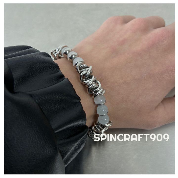 Jewelry Crystal Silver Chain Link Bracelet Size ONE SIZE - 2 Thumbnail
