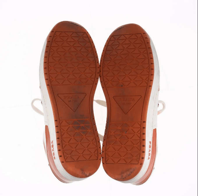 Prada Downtown Leather Sneaker Brown x White Size US 6 / IT 36 - 6 Thumbnail
