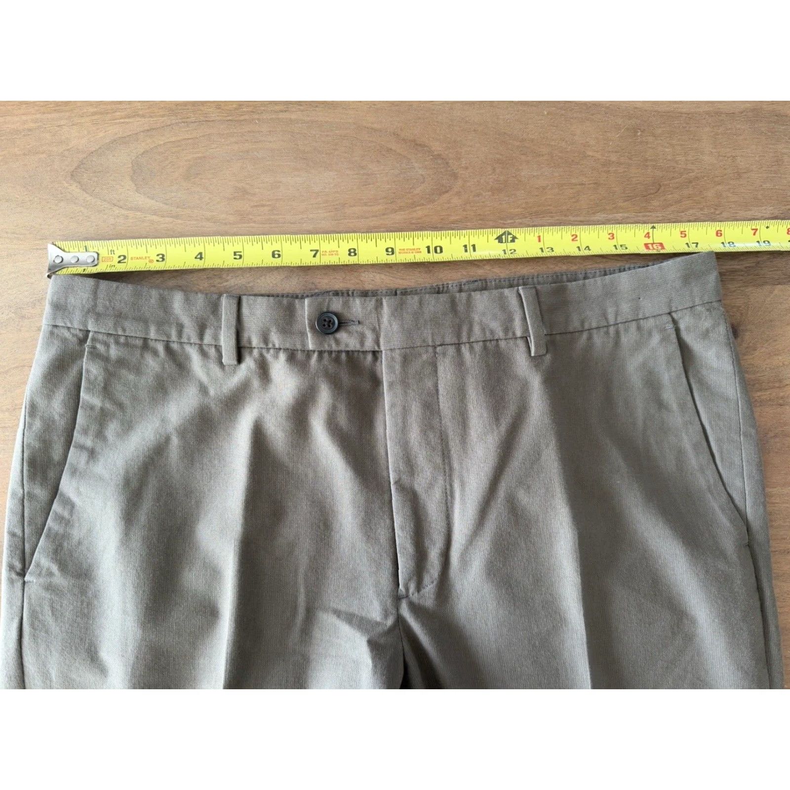 John Varvatos VINTAGE John Varvatos Cotton Dress Pants Brown Chino Flat Front 50 Regular 35x30 Mens Size US 34 / EU 50 - 5 Thumbnail
