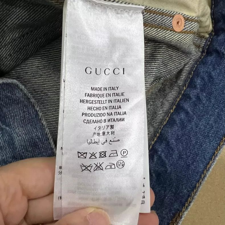 Gucci Gucci Viper floral embroidered jeans Size US 29 - 4 Thumbnail