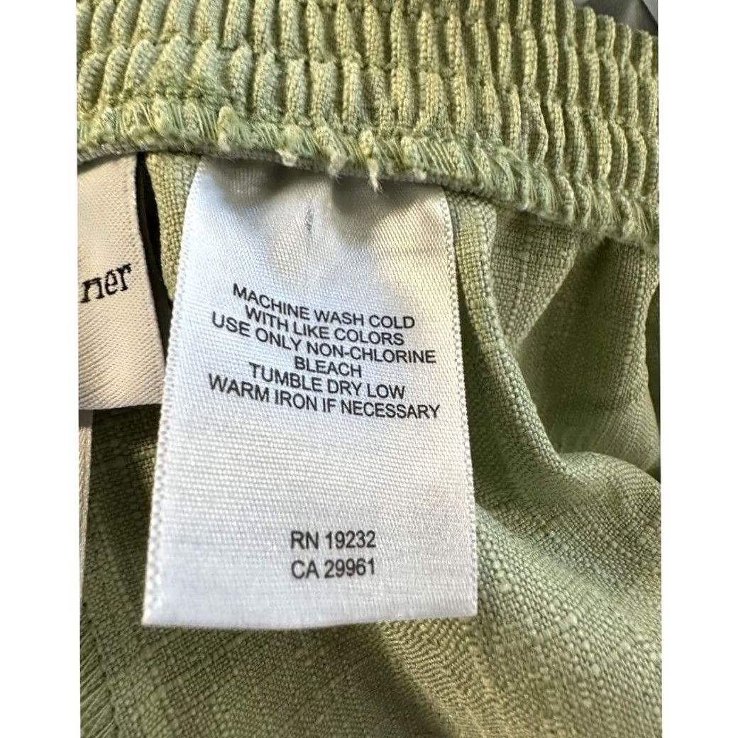 Vintage NEW Alfred Dunner Green Classic Fit Pull On Pants Womens 16 Elastic Waist Pockets Casual Office Wear Size 38" / US 16 / IT 52 - 4 Thumbnail