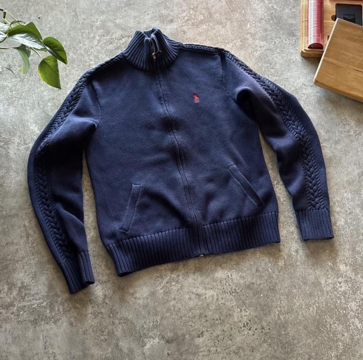 Polo Ralph Lauren Ralph Lauren vintage Polo zip-up sweater Size US M / EU 48-50 / 2 - 2 Thumbnail