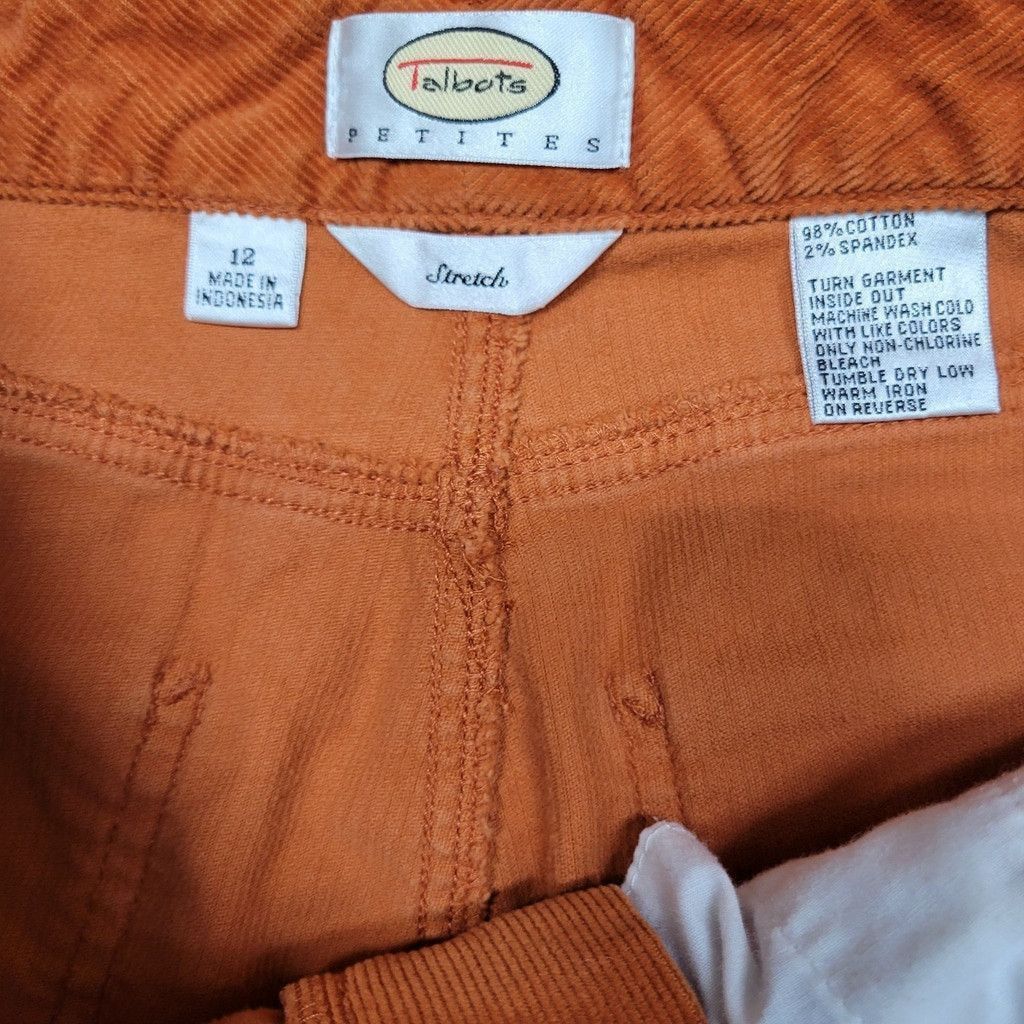 Talbots Talbots Heritage Stretch Corduroy Straight Leg Pants Sz 12 Size 34" / US 12 / IT 48 - 7 Thumbnail