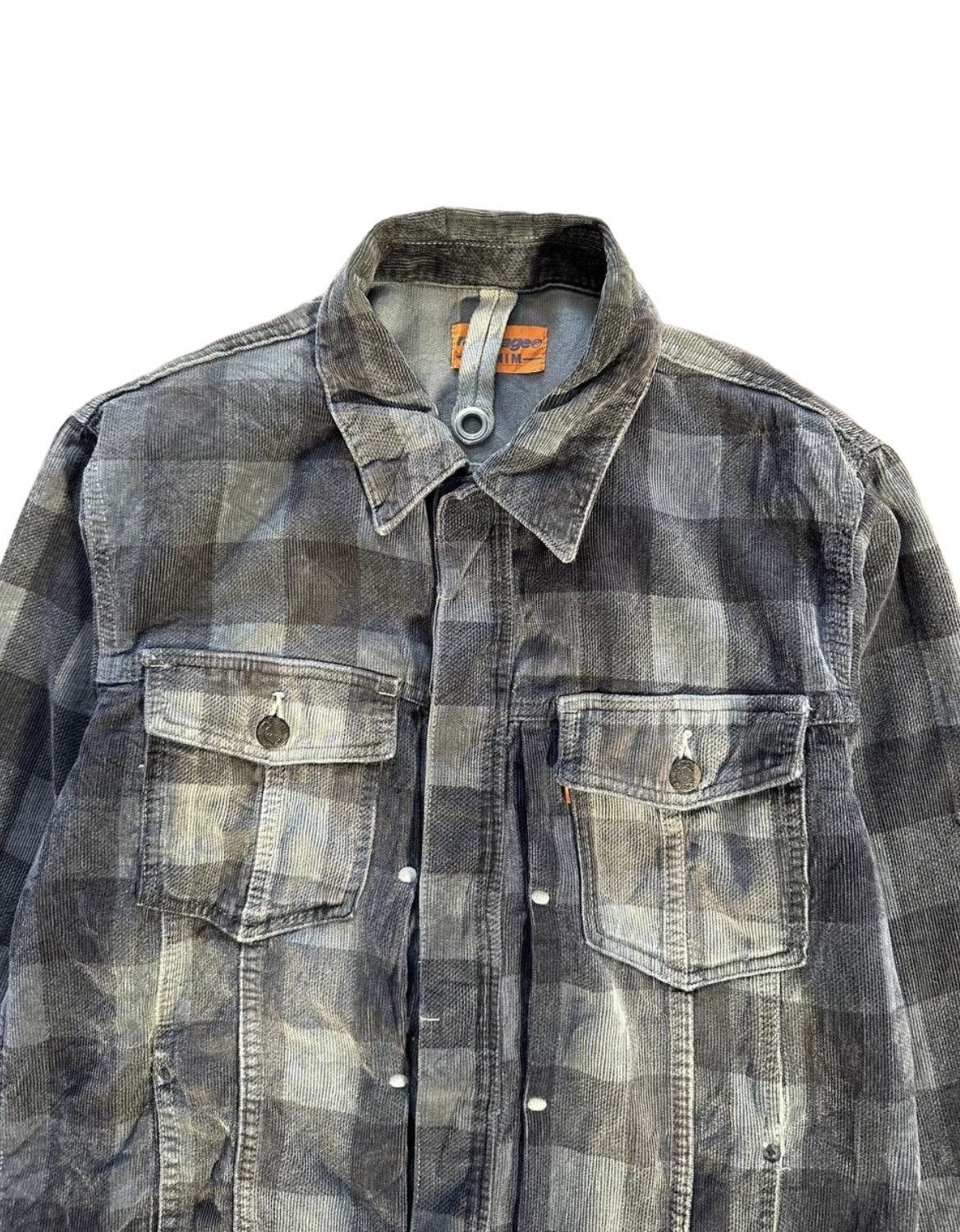 Montage Montage Denim Sunfaded Plaid Jacket Size US S / EU 44-46 / 1 - 4 Thumbnail
