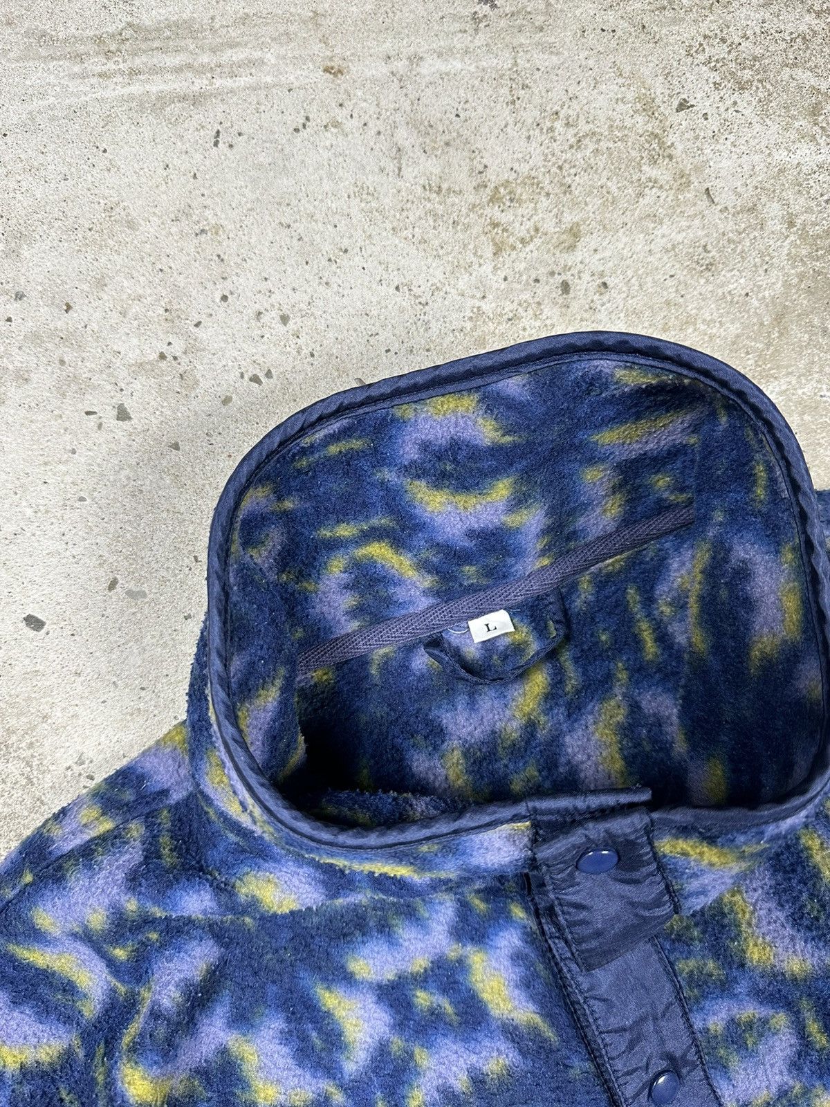 Japanese Brand × Vintage ‼️ Vintage 90s Navy Fleece Sherpa 1/3 Buttons Sweatshirt Size US XL / EU 56 / 4 - 7 Thumbnail