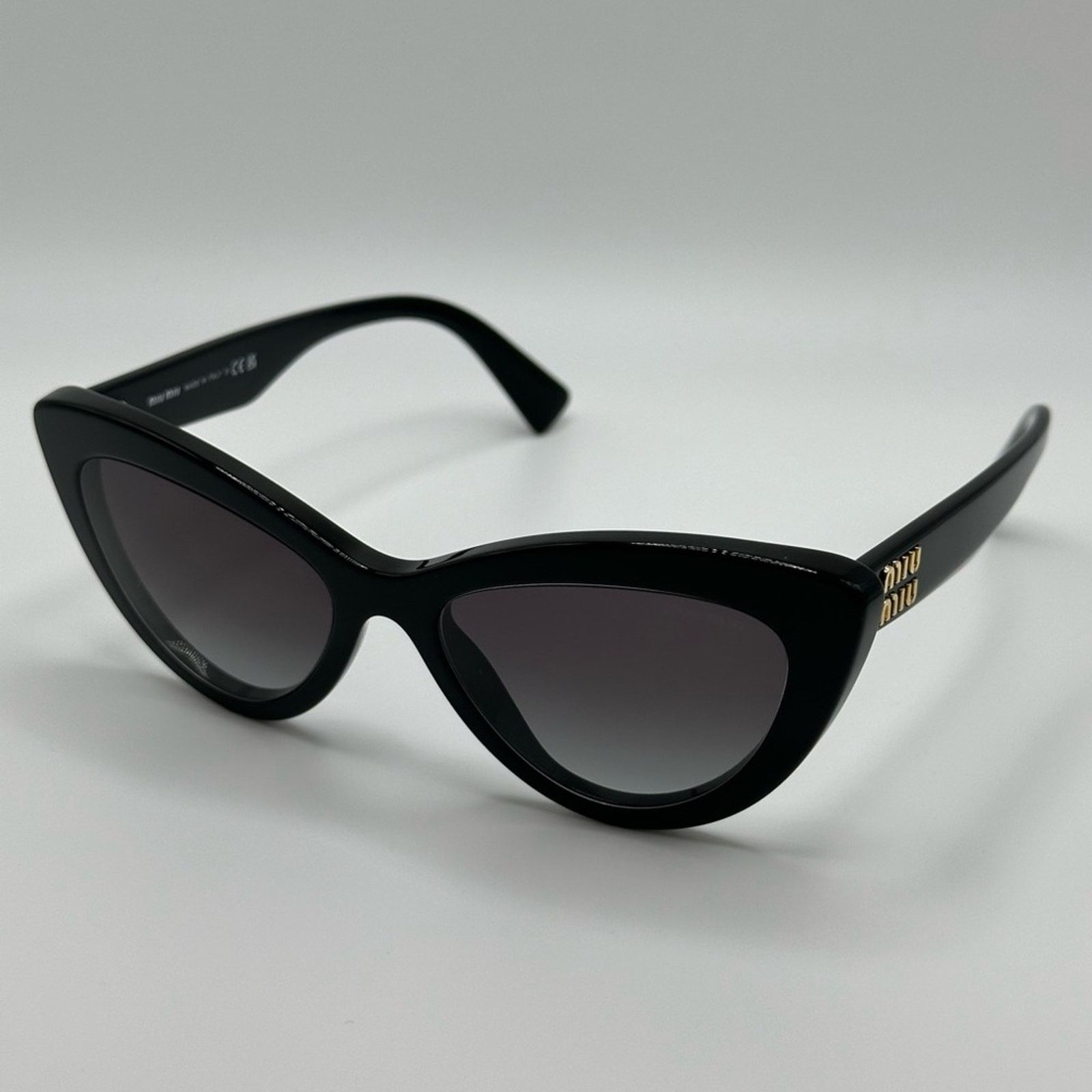 Miu Miu NEW MIU MIU MU04YS 1AB5D1 Black Gradient Grey Women Size ONE SIZE - 3 Thumbnail