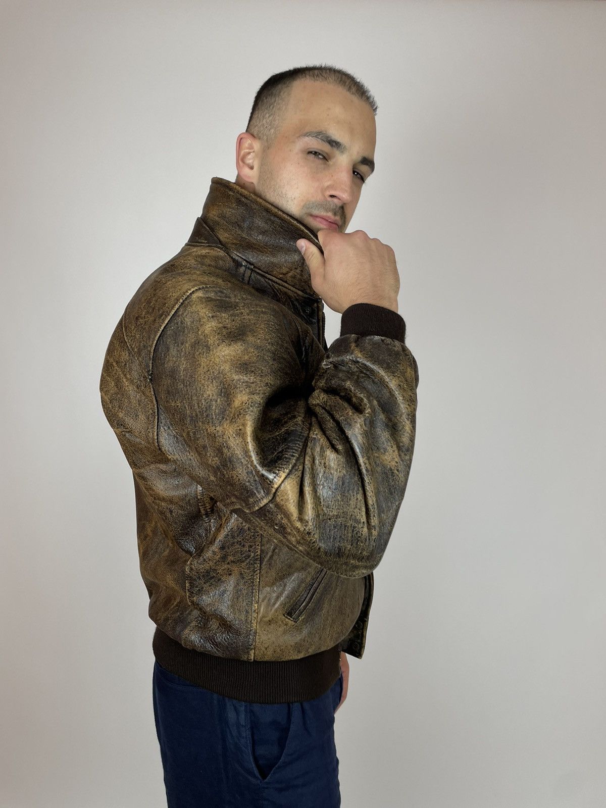 Chevignon CHEVIGNON Leather Jacket Vintage avant garde grange 90s Size US M / EU 48-50 / 2 - 6 Thumbnail