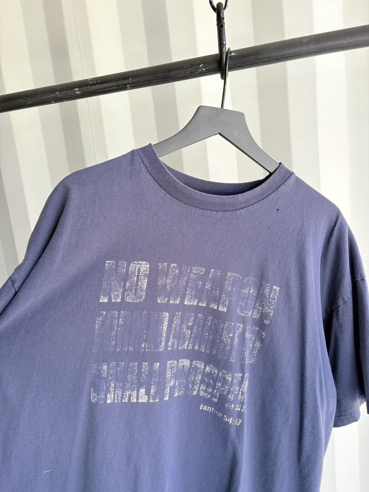 Vintage Vintage Jesus Tee Gods Got My Back Fade Thrashed GRUNGE Band Size US XXL / EU 58 / 5 - 3 Thumbnail