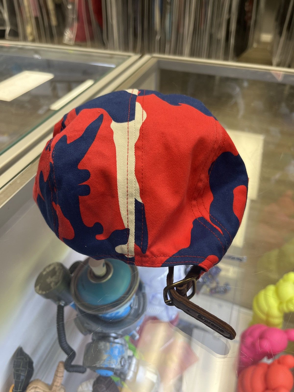 Supreme Supreme Camo Camp Cap red blue camo Size ONE SIZE - 3 Thumbnail