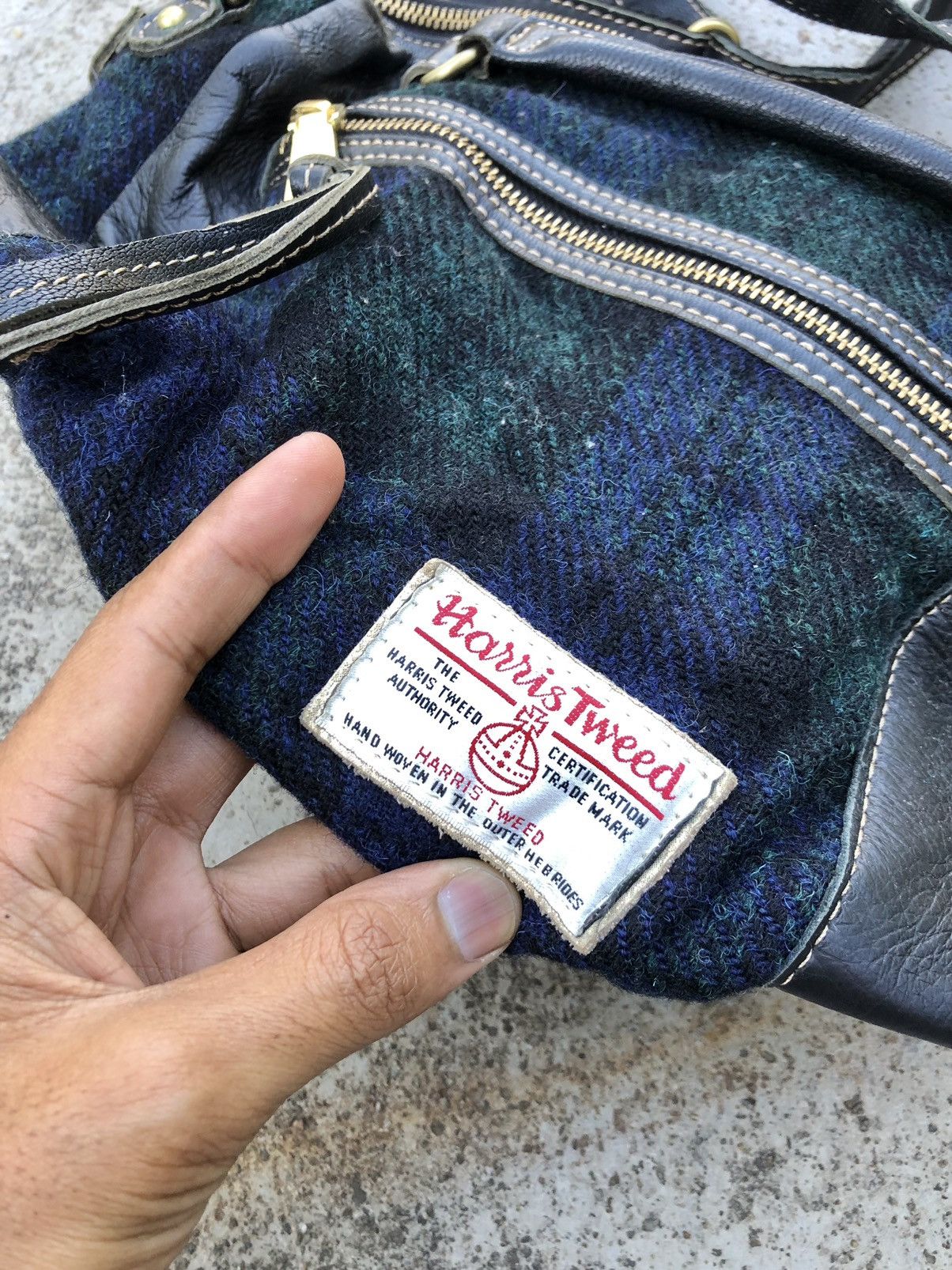 Genuine Leather HARRIS TWEED X PERCHE SLING/HANDBAG Size ONE SIZE - 9 Thumbnail