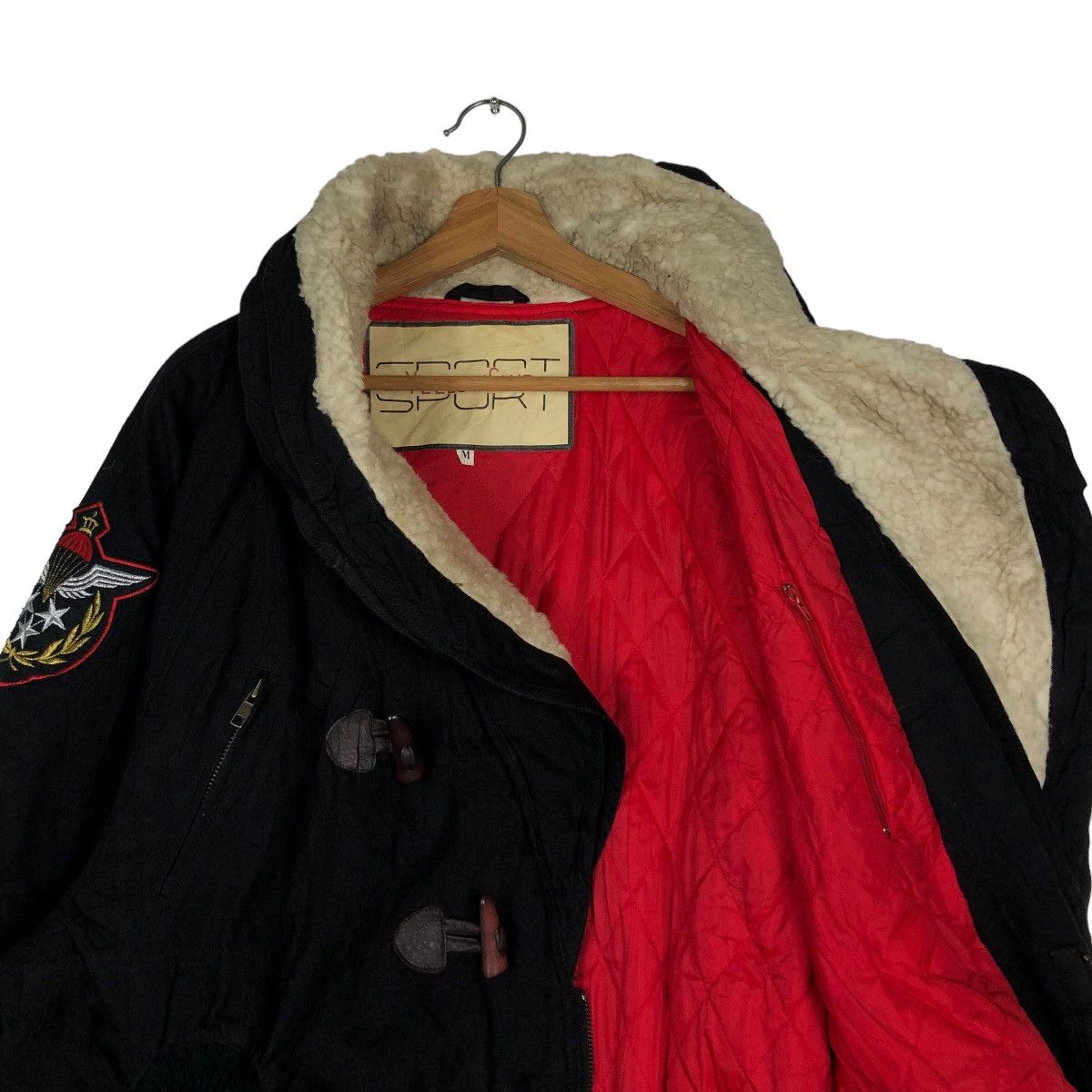 Japanese Brand 🔥Vtg Wool Jacket High Collar Wood Button Yellow Club Japan Size US M / EU 48-50 / 2 - 10 Thumbnail