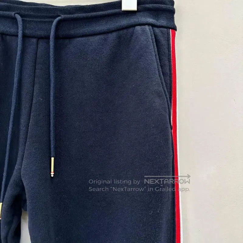 Thom Browne Thom Browne Navy Striped Cotton Lounge Pants . Size 27" / US 4 / IT 40 - 2 Thumbnail