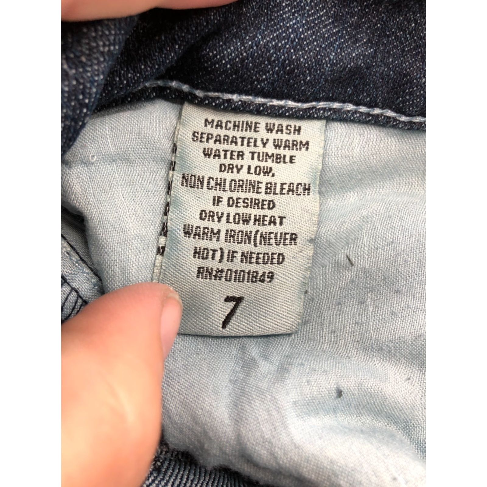 Denime Discovery Clothing Bermuda Shorts Junior Size 7 Mid Rise Dark Blue Denim Jean Size 28" / US 6 / IT 42 - 7 Thumbnail