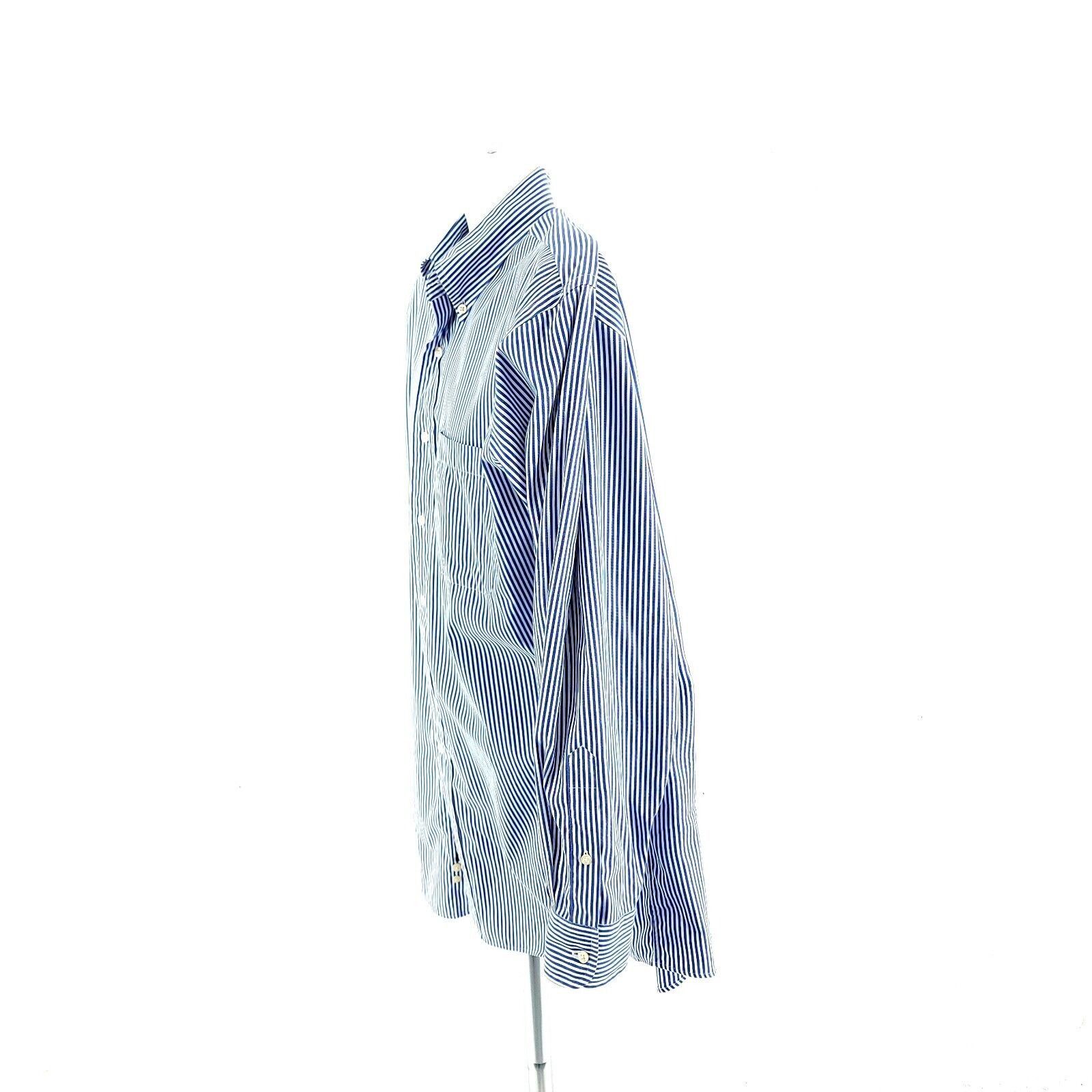 Jos. A. Bank Jos A Bank White Blue Striped Front Pocket Pinpoint Cotton B Size US M / EU 48-50 / 2 - 4 Thumbnail