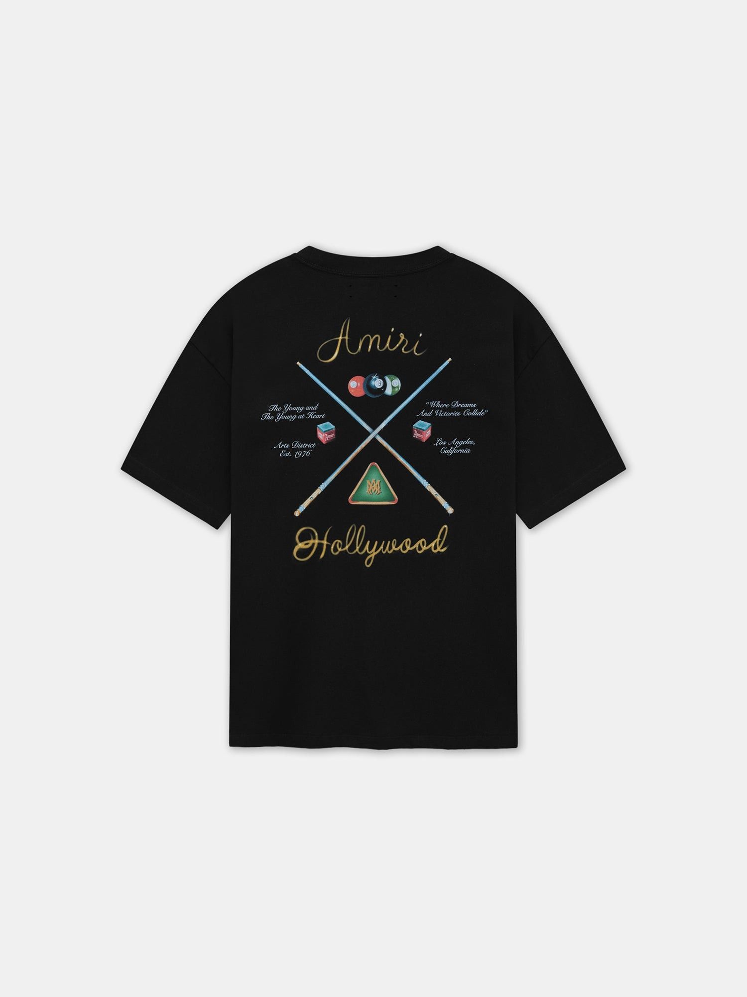 Amiri o1s1wg110326 Pool Cue T-Shirt in Black Size US L / EU 52-54 / 3 - 2 Thumbnail