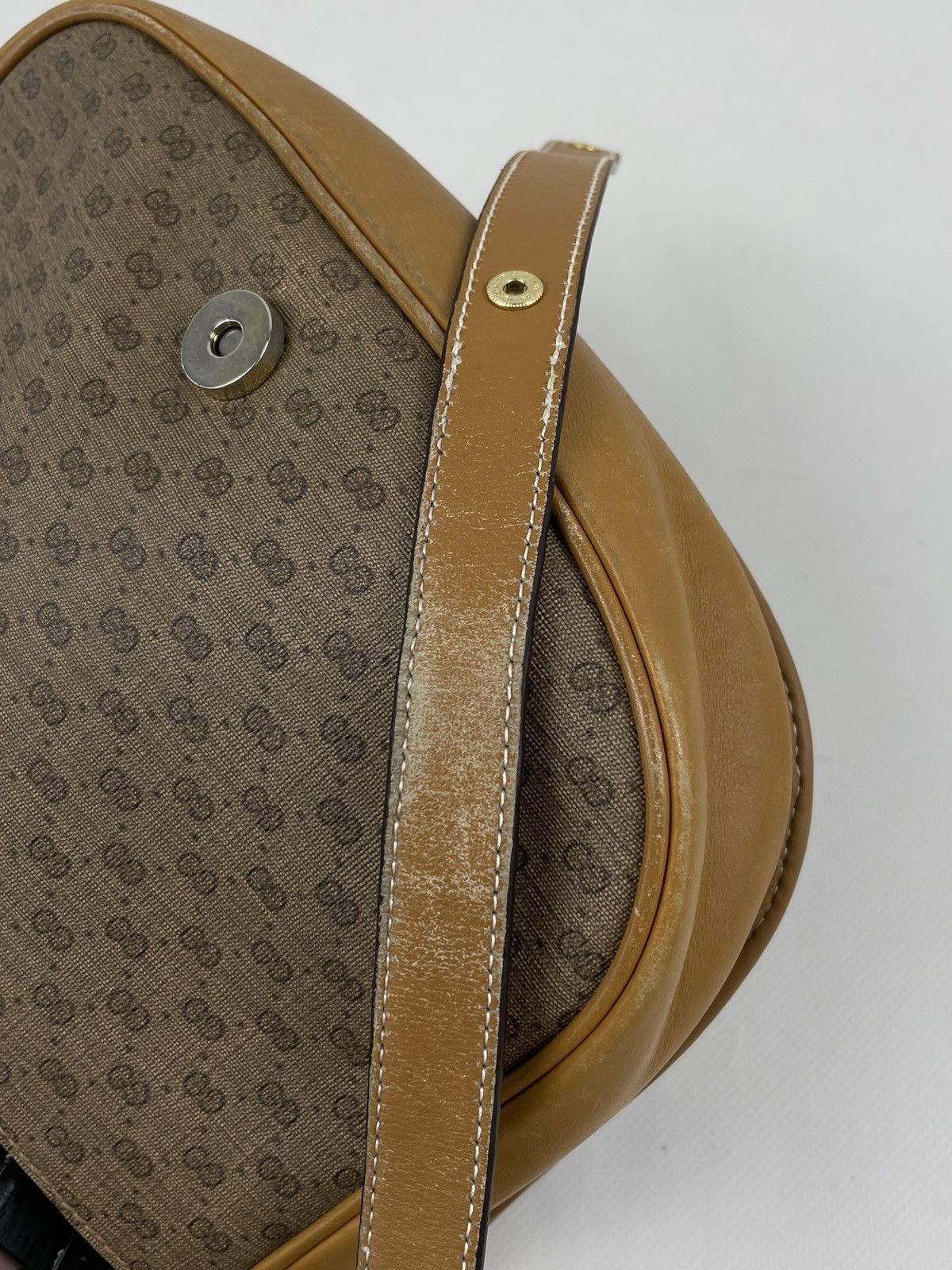 Designer × Gucci × Paolo Gucci RARE VTG 60's Supreme GG Monogram Guccissima Leather Cross-body Shoulder Bag Size ONE SIZE - 24 Thumbnail