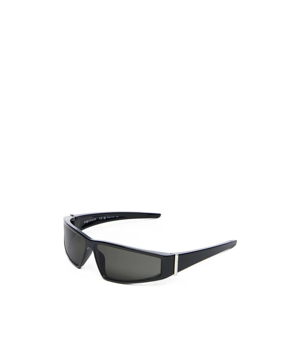 Alexander McQueen o1w1db10126 Size:OS/ Y2K Sunglasses in Black Size ONE SIZE - 2 Thumbnail