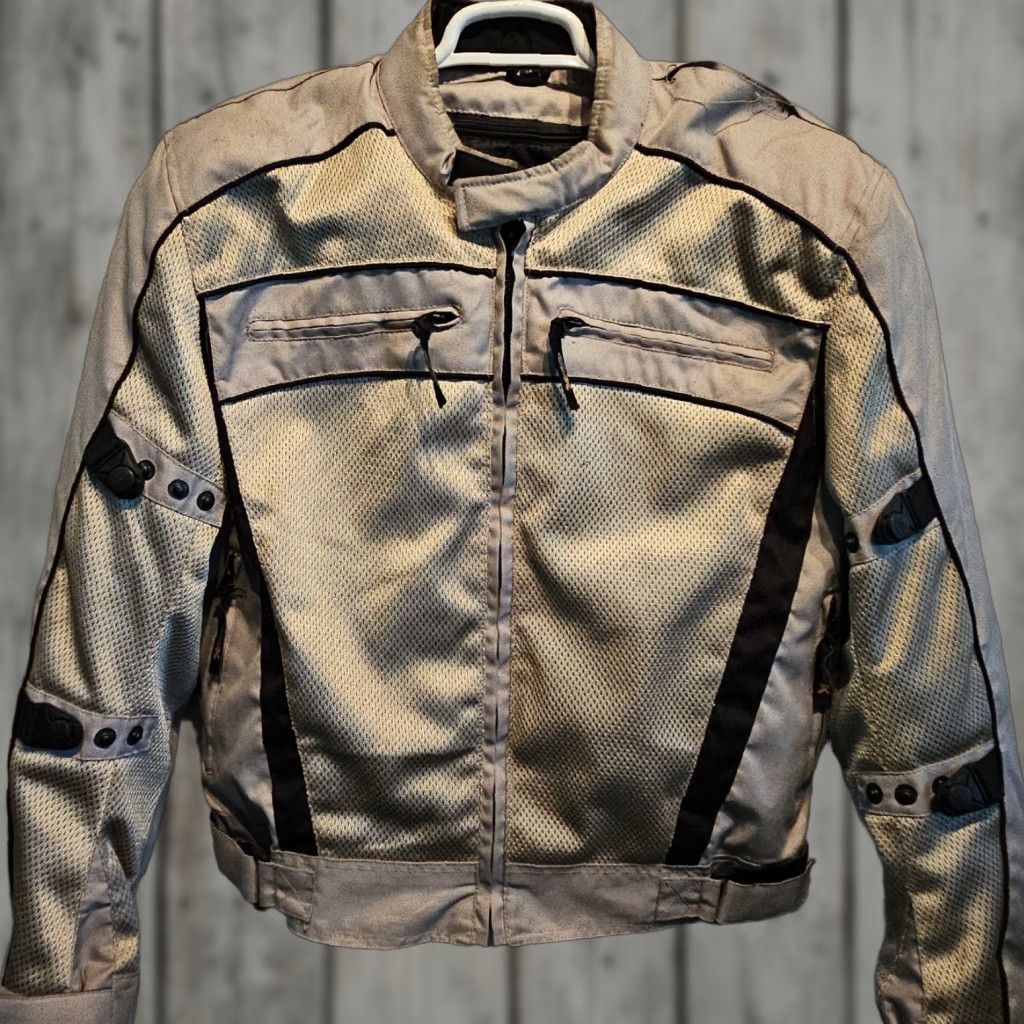 Element Xelement Motorcycle Jacket Silver Padded Removable Liner Mens Size Medium Size US M / EU 48-50 / 2 - 1 Thumbnail