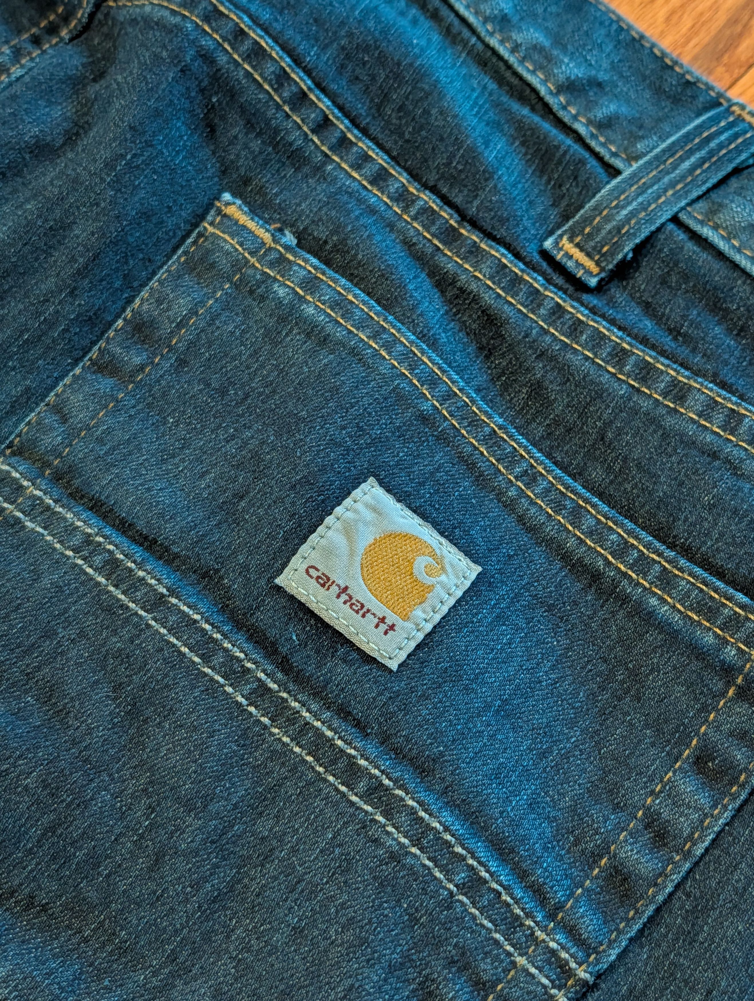 Carhartt Carhartt Relaxed Fit Dark Wash Denim Jeans Men's 38x30 Size US 38 / EU 54 - 2 Thumbnail