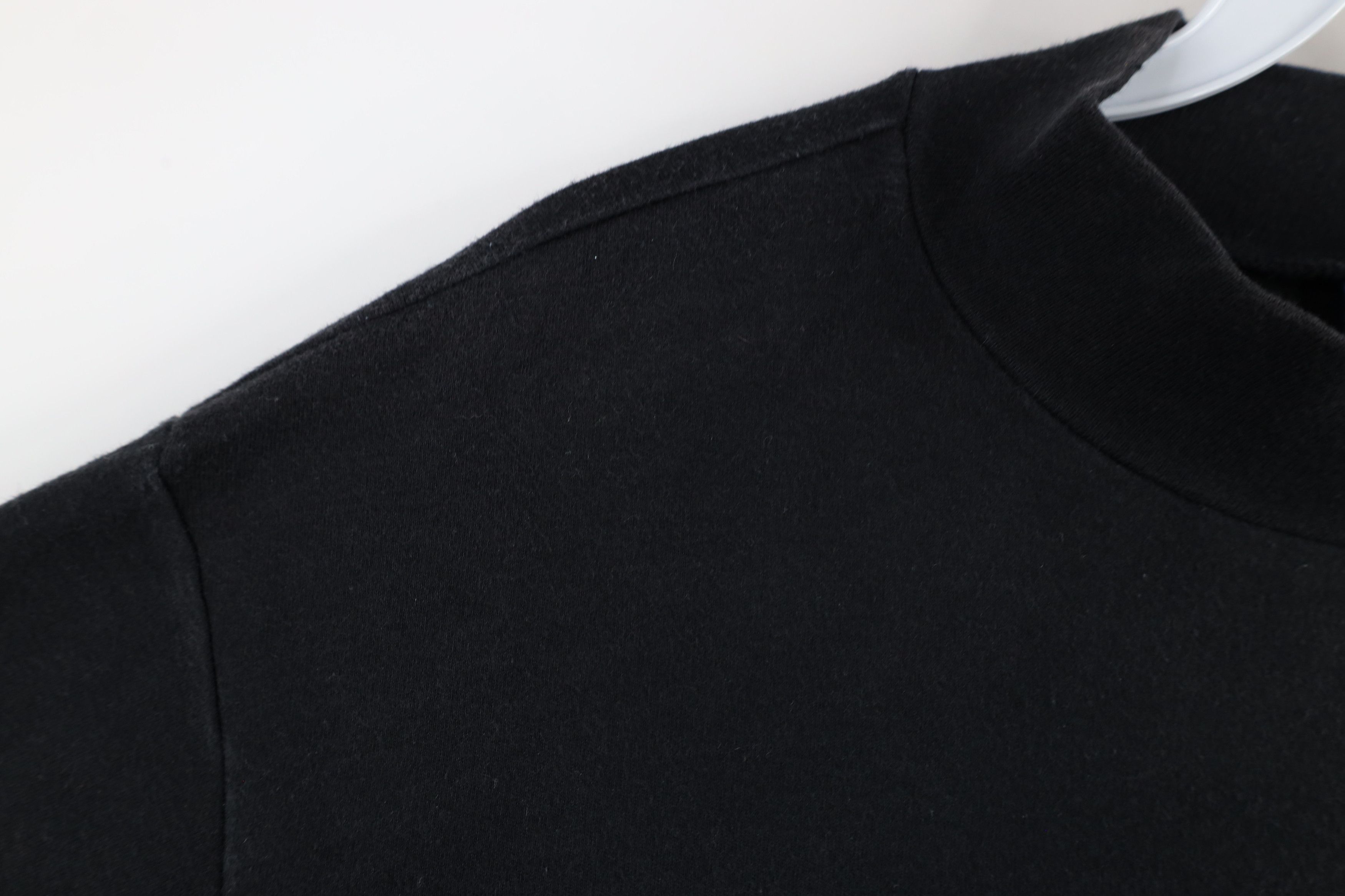 Vintage Vintage 90s Streetwear Mock Neck Long Sleeve T-Shirt Black Size XL / US 12-14 / IT 48-50 - 4 Thumbnail
