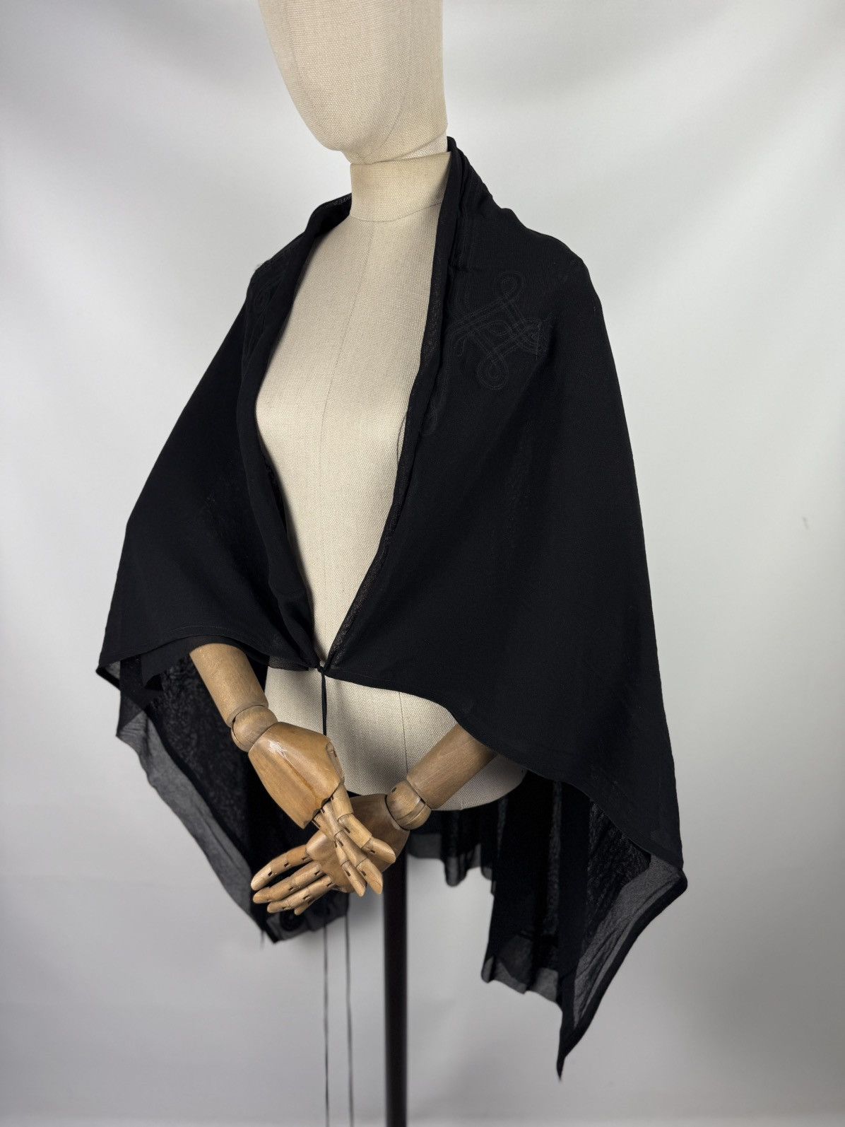 Jean Paul Gaultier Jean Paul Gaultier Soleil Vintage 90s Mesh Cape Tunic Blouse Size M / US 6-8 / IT 42-44 - 16 Thumbnail