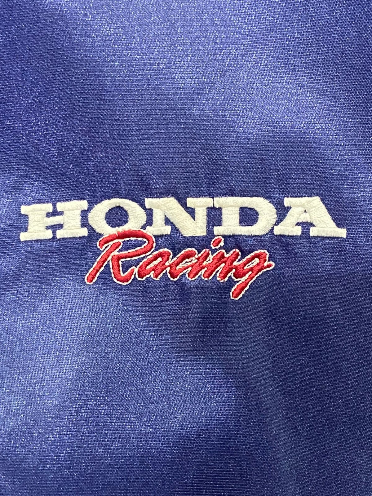 Honda × Vintage Vintage 90s Honda Racing Embroidered Sun faded Bomber Jacket Size US L / EU 52-54 / 3 - 7 Thumbnail