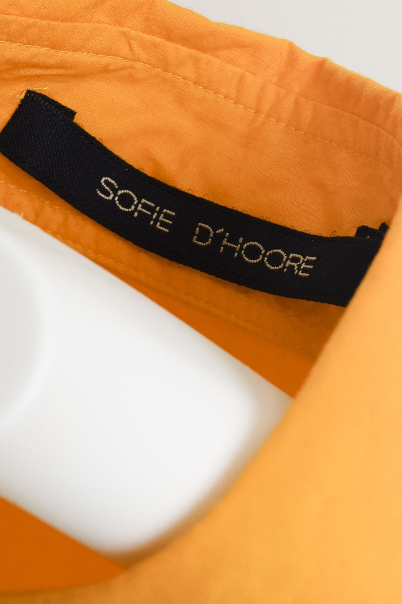SOFIE D'HOORE Sofie D'Hoore Orange Button Up Tie Front Shirt Size M / US 6-8 / IT 42-44 - 4 Thumbnail