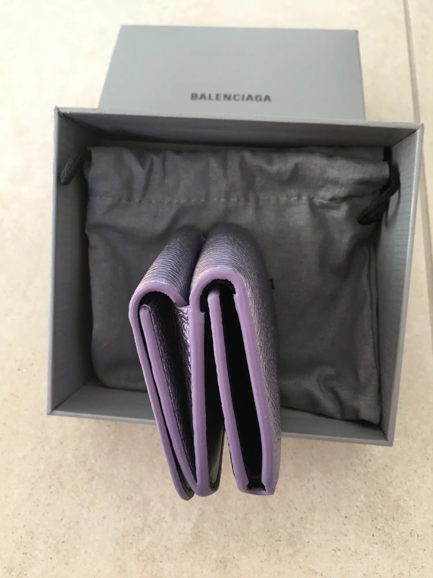 Balenciaga Mini Wallet Metallized Grained Calf Size ONE SIZE - 3 Thumbnail