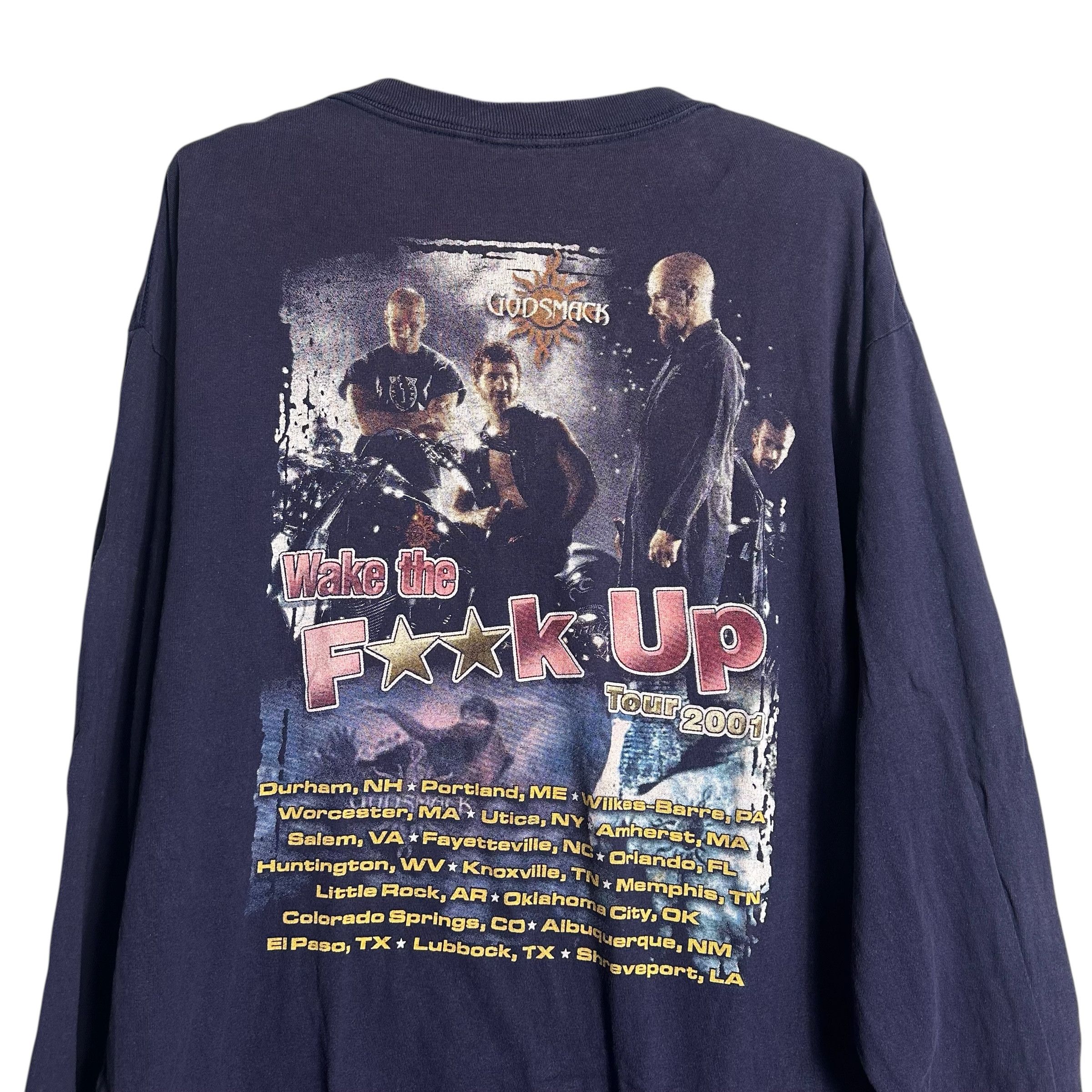 Band Tees 🔥RARE🔥Vintage Godsmack Band Tour 2001 OVP L/Sleeve T-shirt Size US XL / EU 56 / 4 - 4 Thumbnail