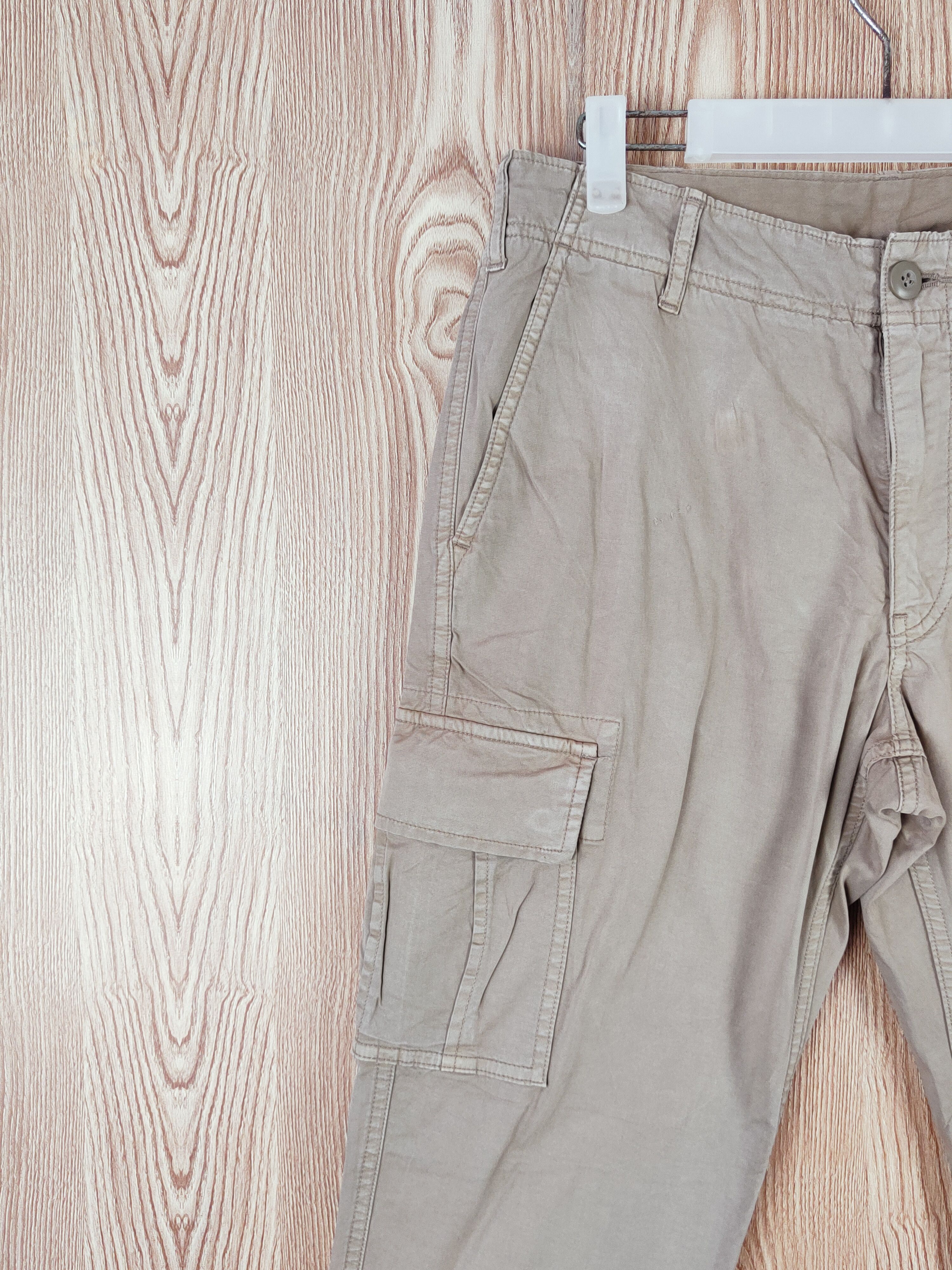 Japanese Brand Uniqlo Beige Multipocket Tactical Cargo Pants #W278 Size US 30 / EU 46 - 3 Thumbnail