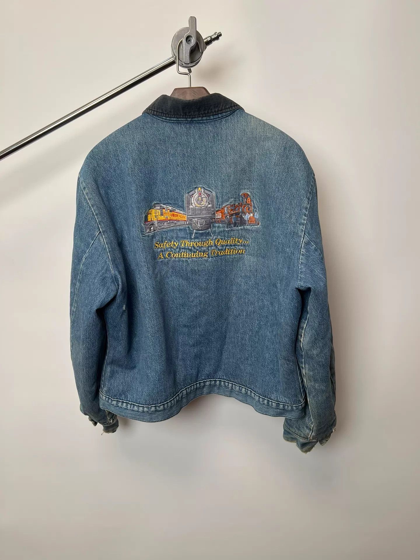Other Vintage Washed Denim Jacket Size 44 Size US S / EU 44-46 / 1 - 5 Thumbnail