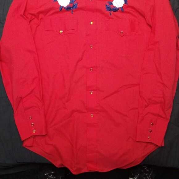Vintage Vintage Silver Spur White Roses Western Button Shirt Size US L / EU 52-54 / 3 - 3 Thumbnail
