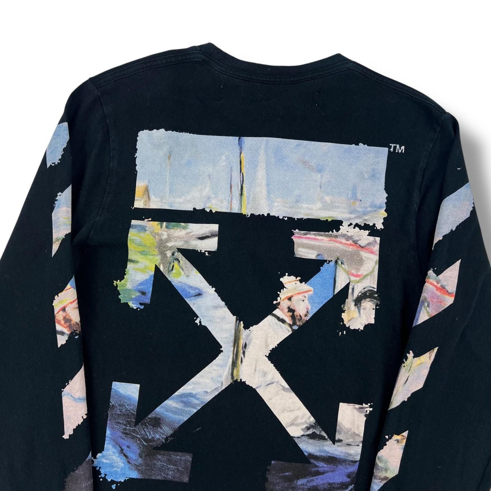 Off-White Off-White Monet Arrows Black Long Sleeve T Shirt Size US S / EU 44-46 / 1 - 1 Thumbnail