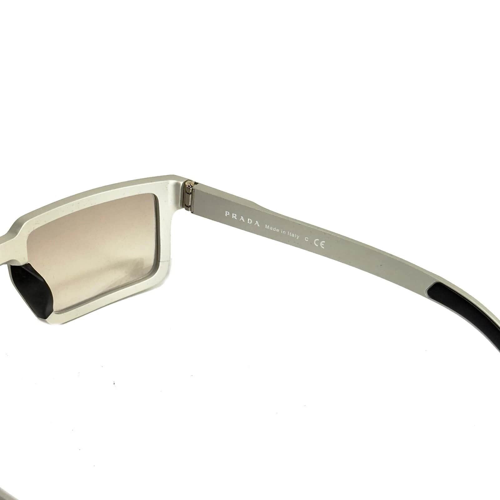 Prada PRADA 50S TECHNIQUE Rectangle Silver Sunglasses PR50SS Size ONE SIZE - 3 Thumbnail
