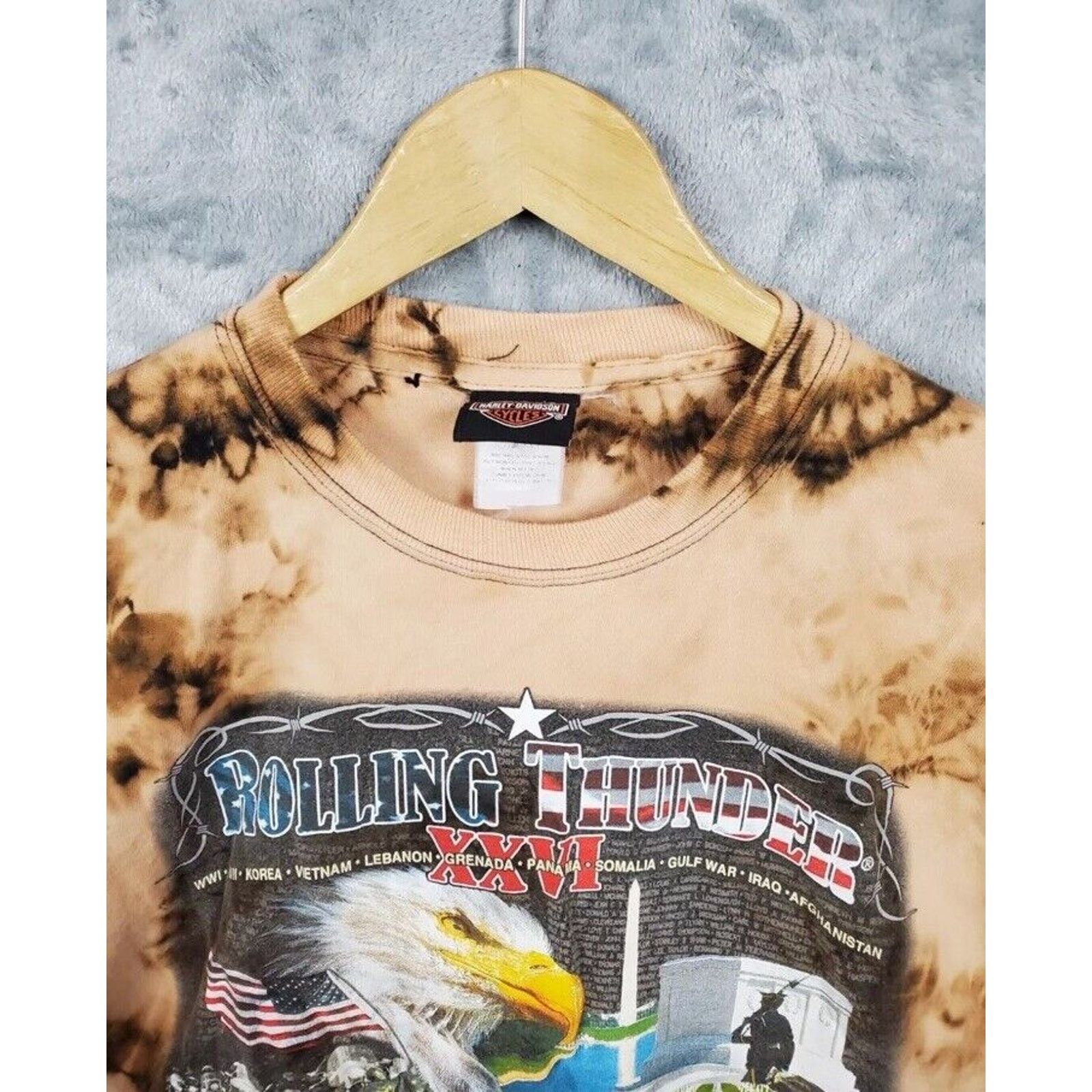 Harley Davidson Vintage Harley Davidson Shirt Men's L Rolling Biker Tye dye Size US L / EU 52-54 / 3 - 5 Thumbnail