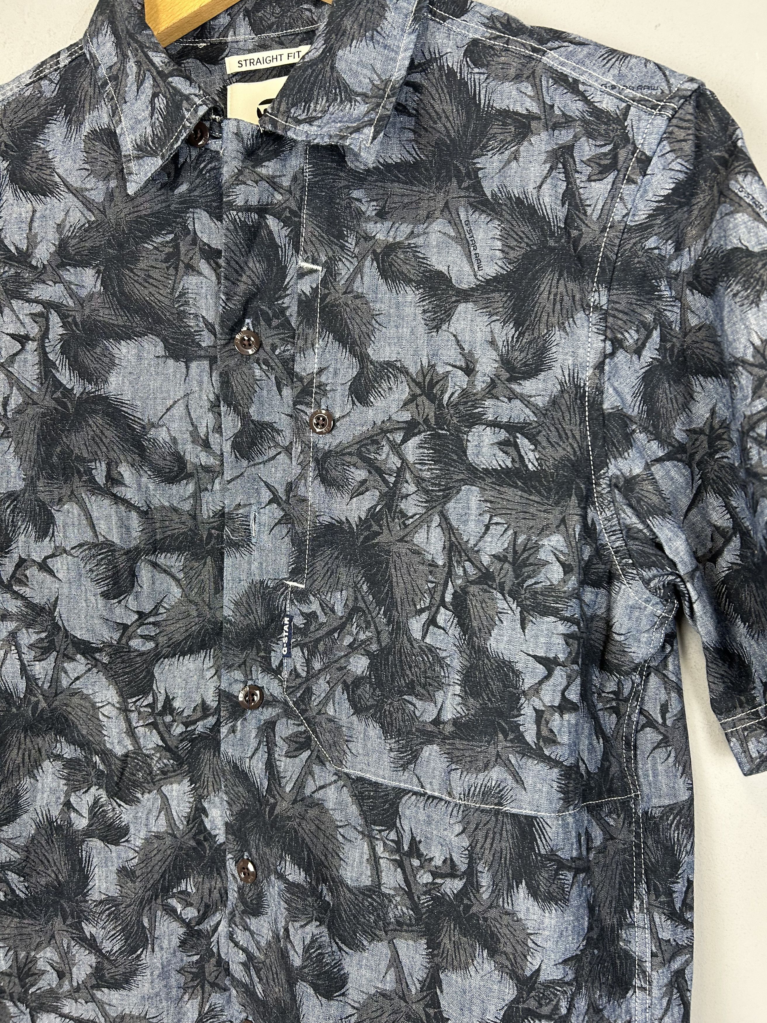 G-Star G Star Raw Shirts Hawaii Style Monogram Short Sleeve Floral Size US XS / EU 42 / 0 - 6 Thumbnail