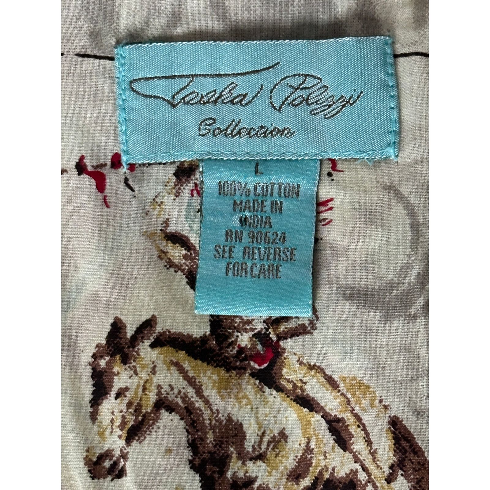 Other Tasha Polizzi Ladies L Wild West Pearl Snap Long Sleeve Size L / US 10 / IT 46 - 10 Thumbnail