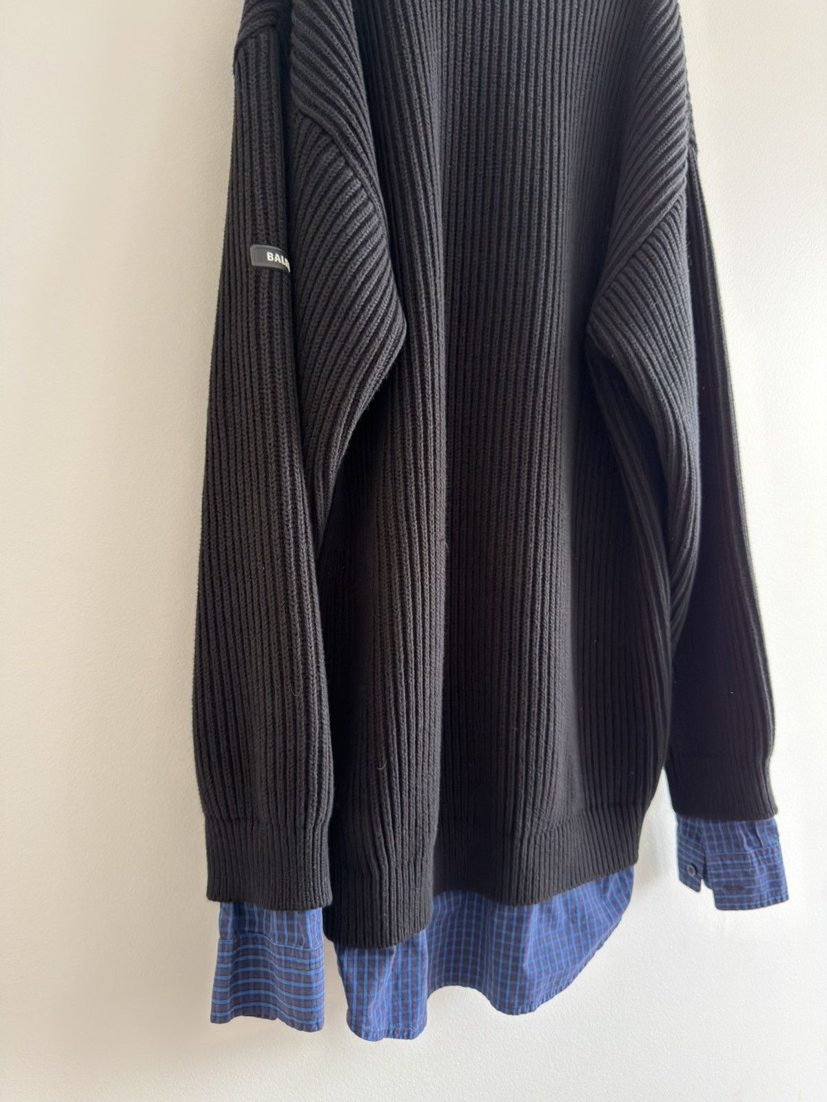Balenciaga *RARE* BALENCIAGA DEMNA KNITTED CREWNECK MAILLE LAYER SHIRT Size US M / EU 48-50 / 2 - 12 Thumbnail