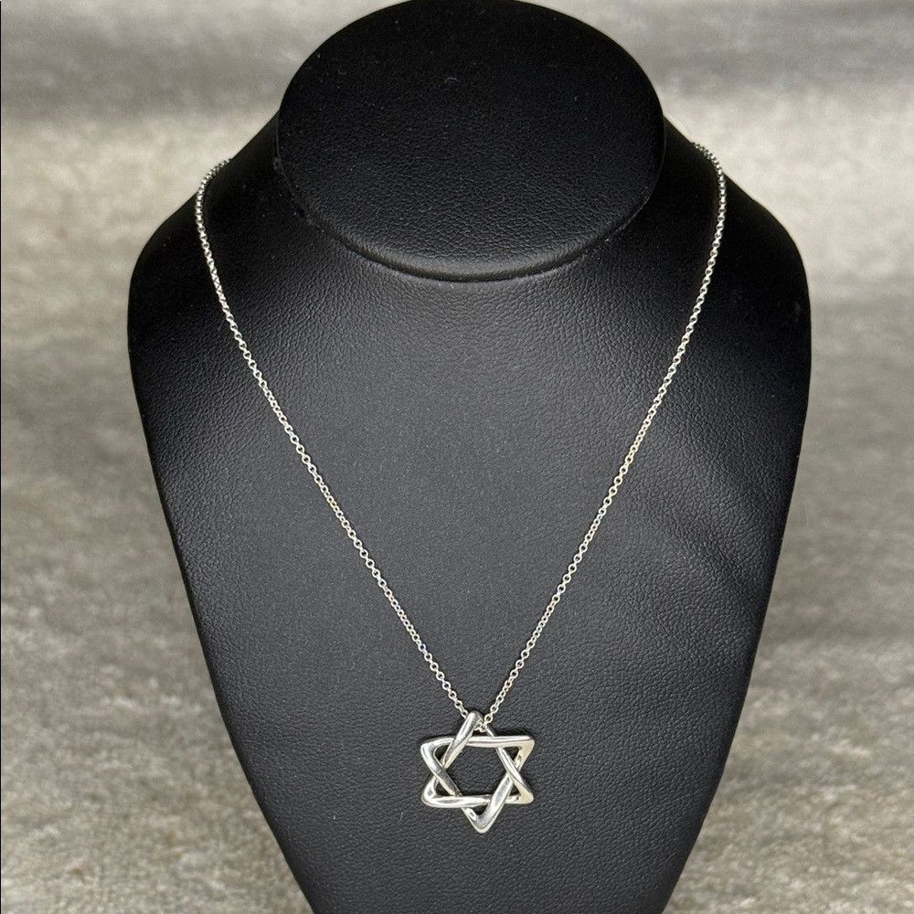 Tiffany & Co. Tiffany & Co Peretti Star of David Necklace Sterling Silver Size ONE SIZE - 1 Thumbnail