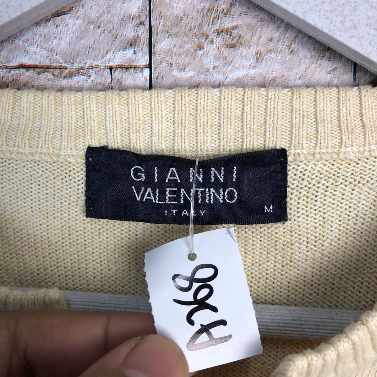 Homespun Knitwear Gianni Valentino Brown Vest #A268 Size US M / EU 48-50 / 2 - 7 Thumbnail