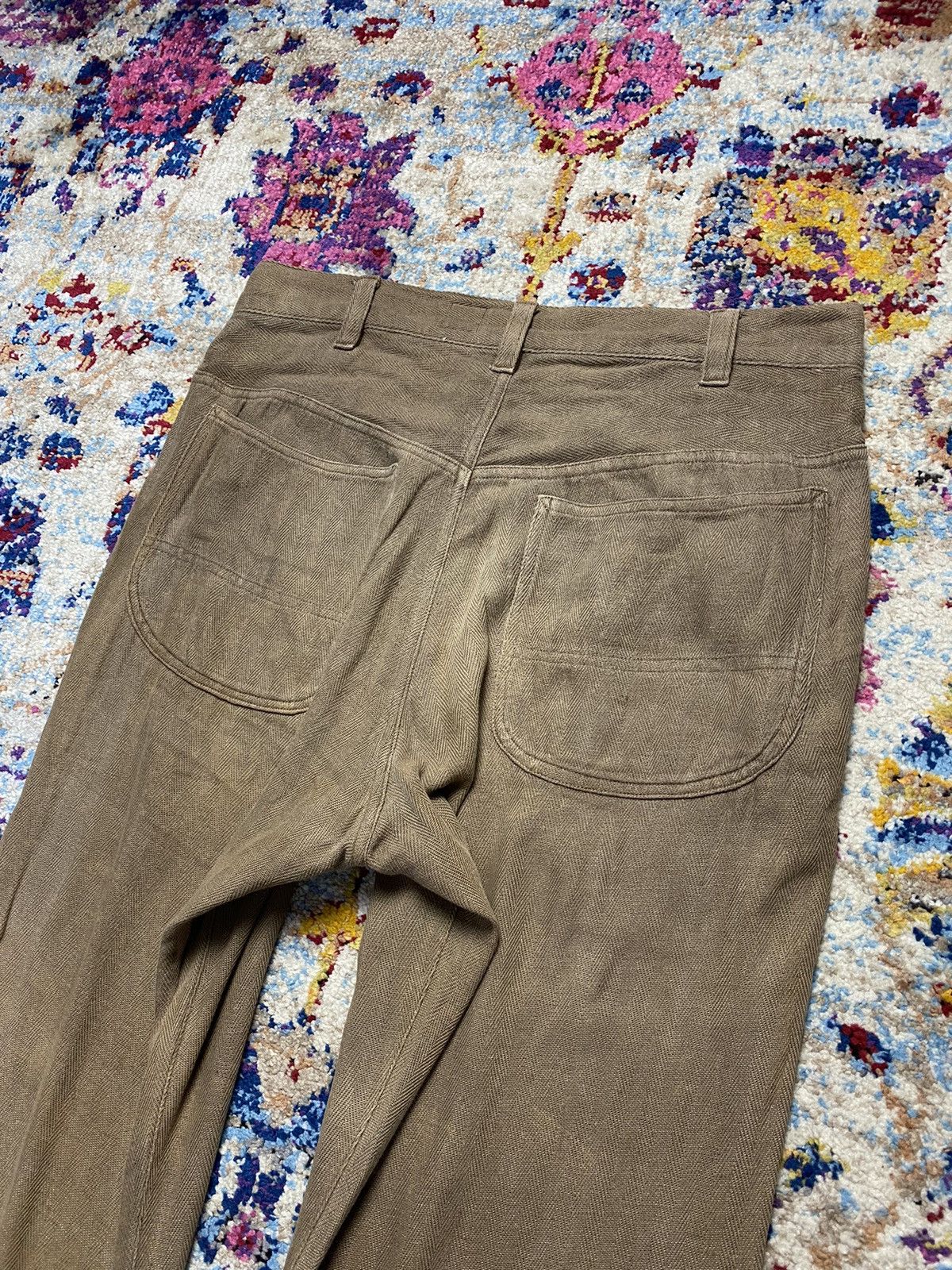 Blue Blue Japan 90s Blue Blue Japan Pure Indigo Mud Wash Trouser Pants Size US 33 - 10 Thumbnail