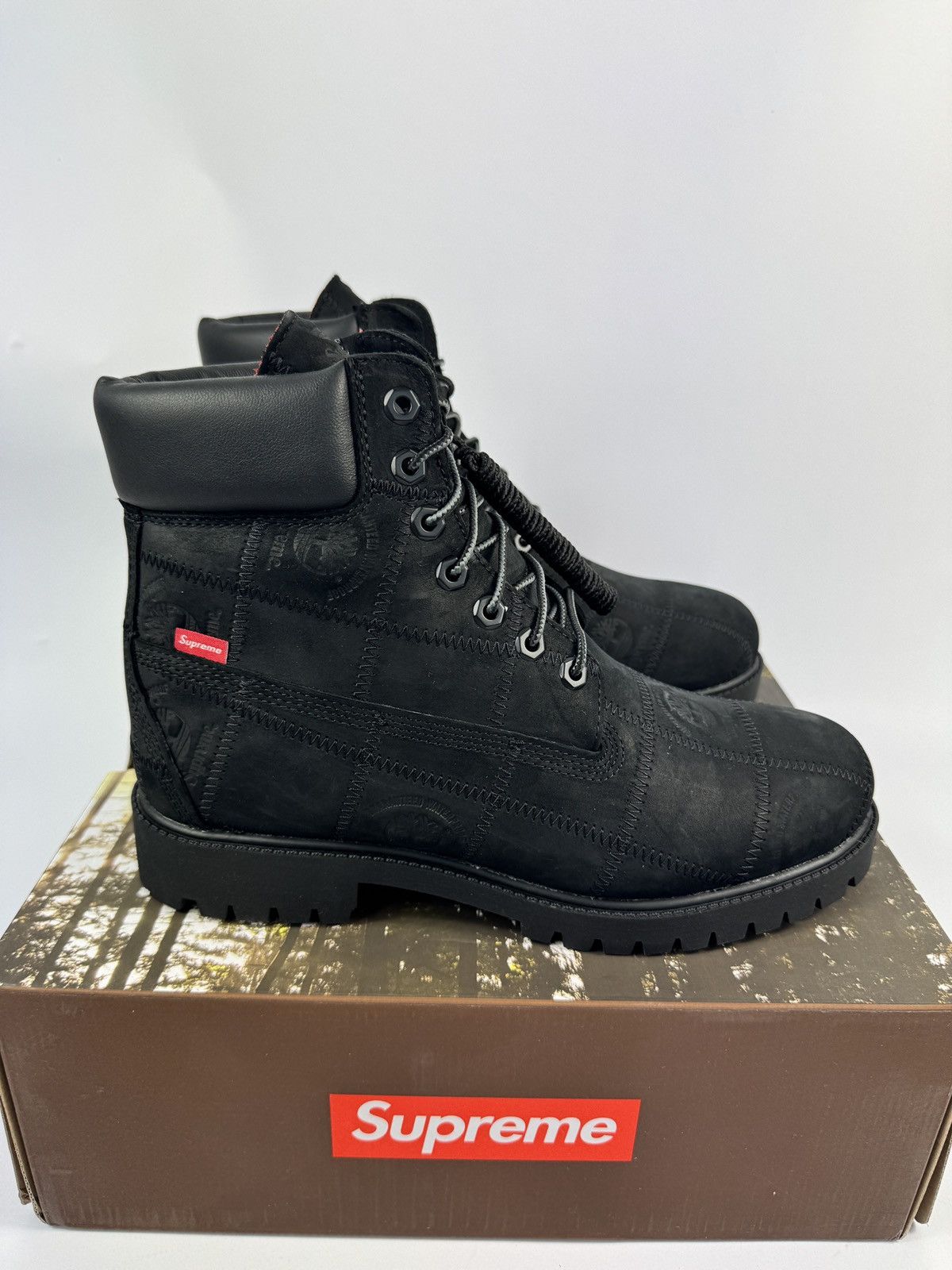 Timberland x SUPREME 6’’ PATCHWORK BOOTS Size US 9.5 / EU 42-43 - 1 Thumbnail