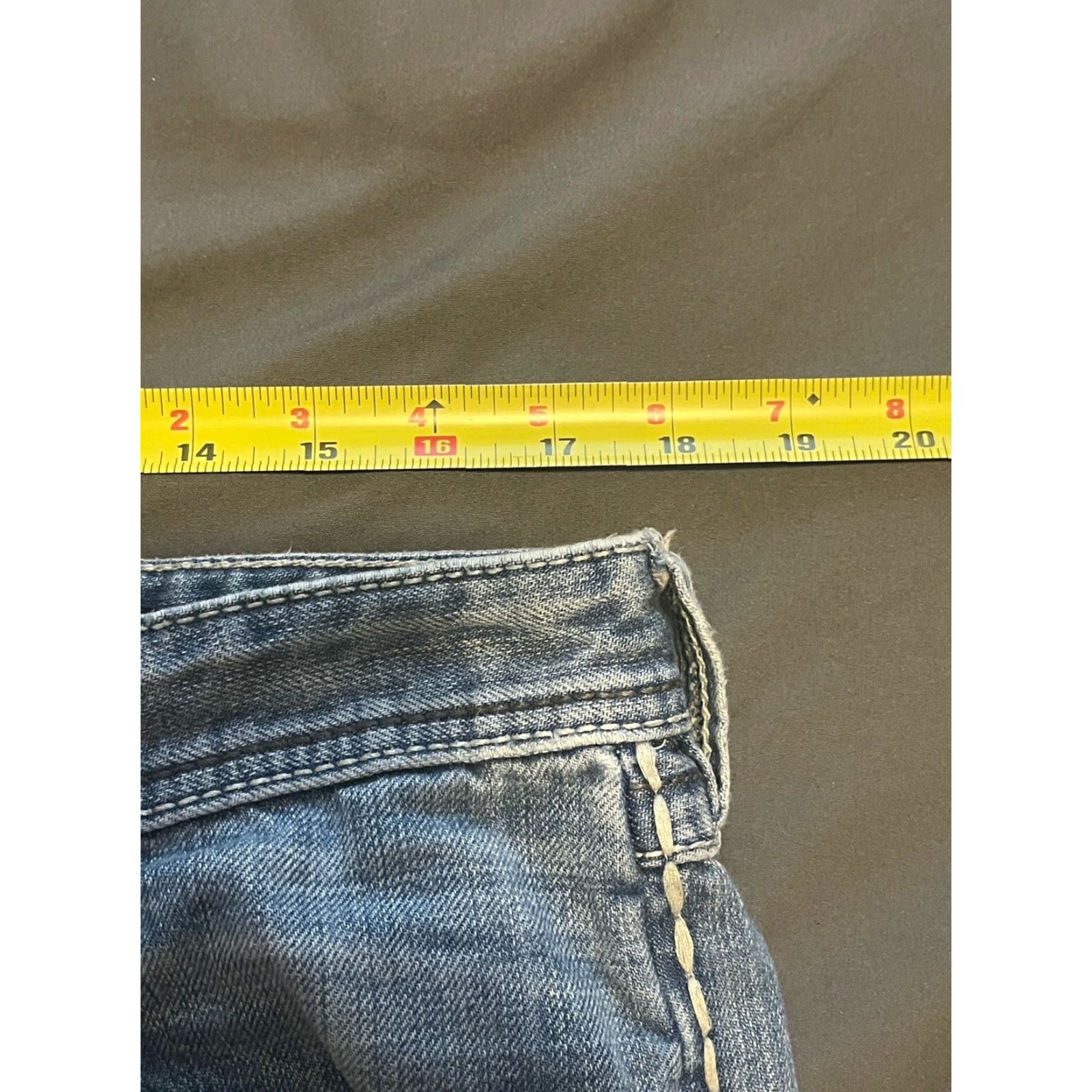 Affliction AFFLICTION Cooper Distressed Straight Jeans 34x33 Blue Biker Mens Size US 34 / EU 50 - 2 Thumbnail