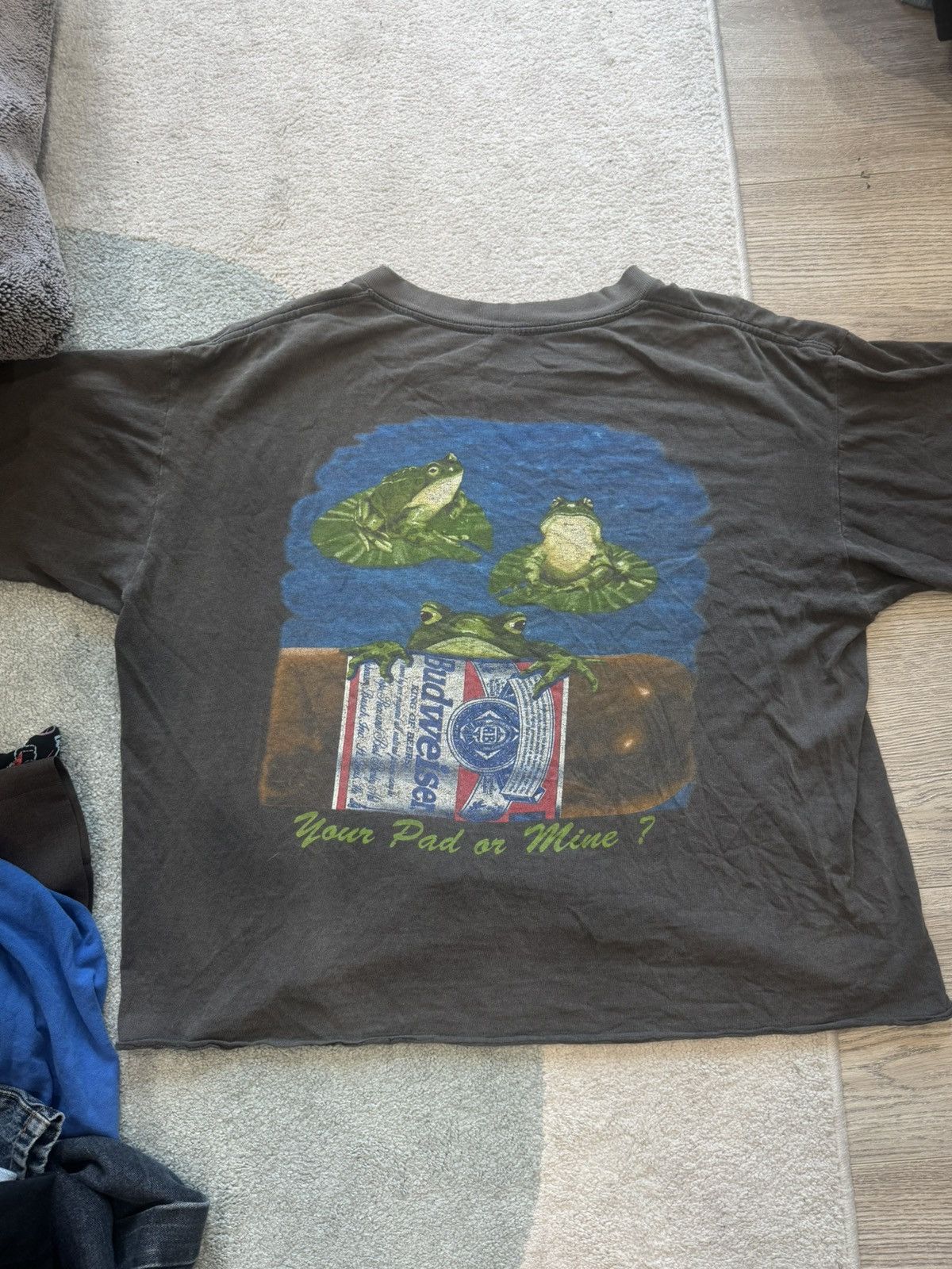 Budweiser × Vintage Vintage 1990s Budweiser Frog Tee Size US L / EU 52-54 / 3 - 1 Thumbnail